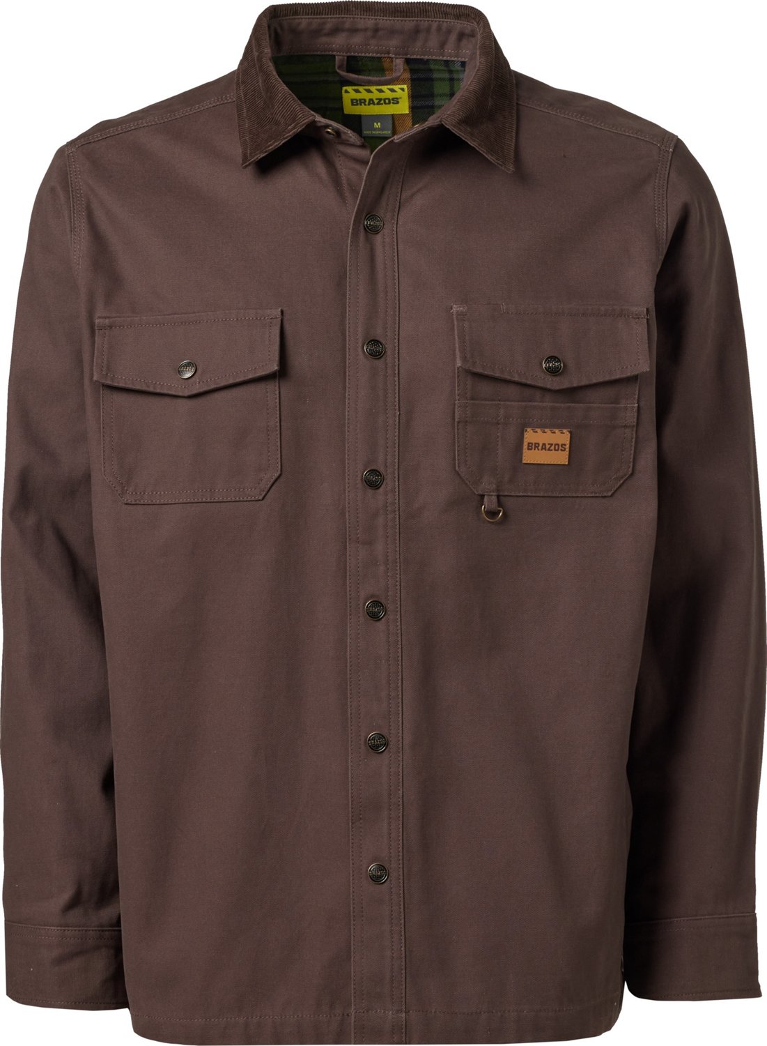 Brazos Men's Contractor Flannel Lined Shirt Jacket - view number 1