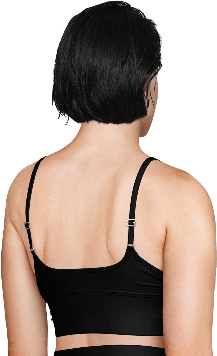 Freely Women's Solid Wrap Front Midkini Swimsuit Top - view number 5