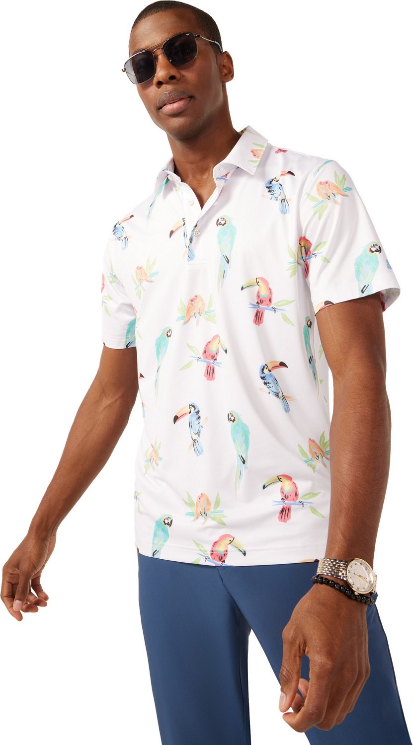 Chubbies Men's The Dude Where’s Macaw Performance 2.0 Polo Shirt