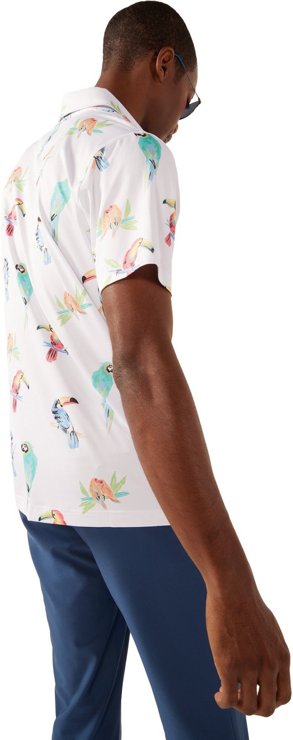 Chubbies Men's The Dude Where’s Macaw Performance 2.0 Polo Shirt - view number 2