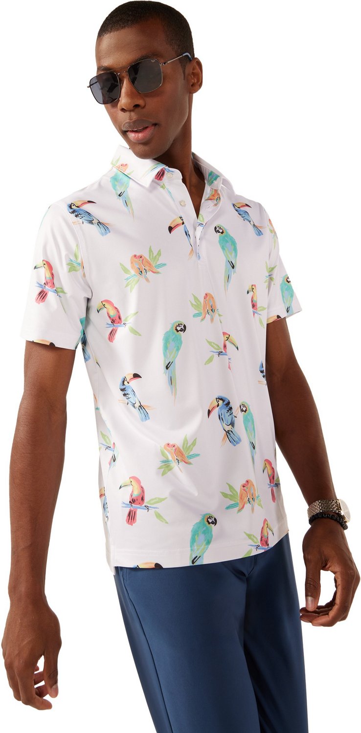 Chubbies Men's The Dude Where’s Macaw Performance 2.0 Polo Shirt - view number 3