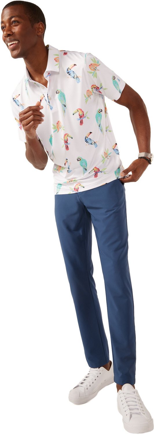 Chubbies Men's The Dude Where’s Macaw Performance 2.0 Polo Shirt - view number 4