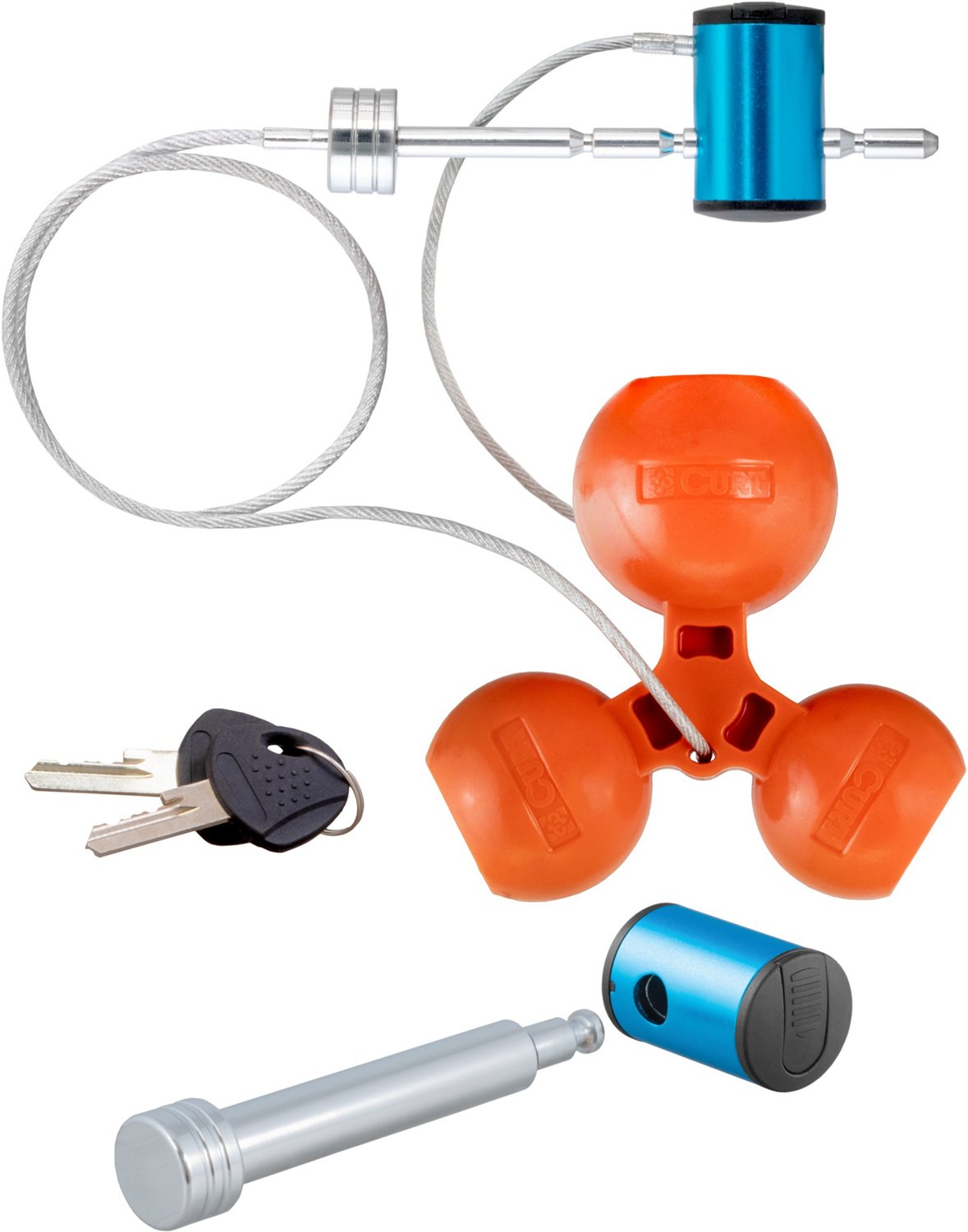 CURT Hitch and Tri-Ball Coupler Lock Set - view number 2