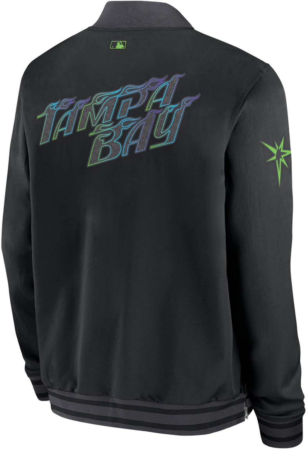 Nike Mens Tampa Bay Rays City Connect Game Time 2024 Bomber Jacket                                                               - view number 2