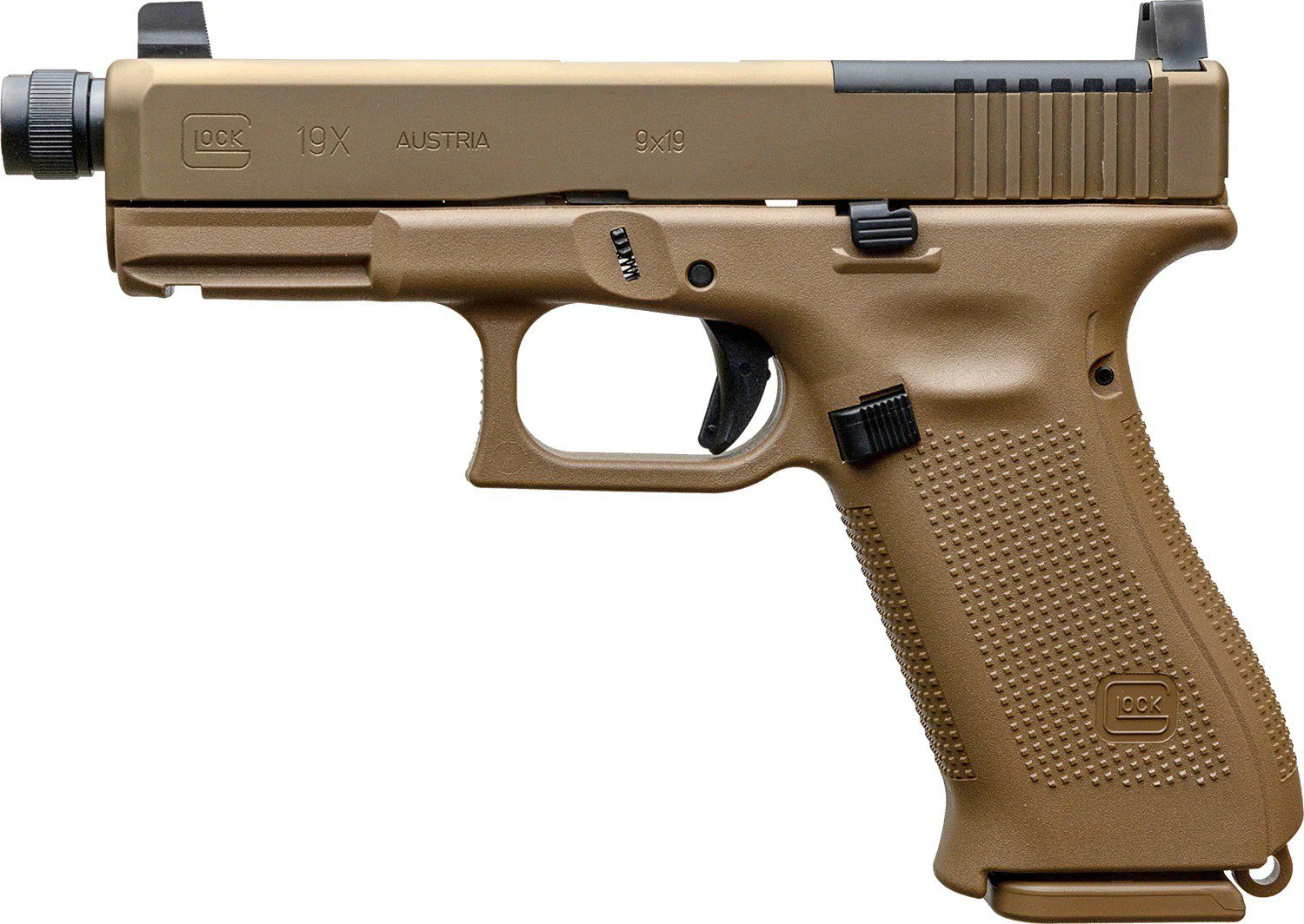 GLOCK 19x MOS 9mm Luger Double-Action Pistol                                                                                     - view number 2