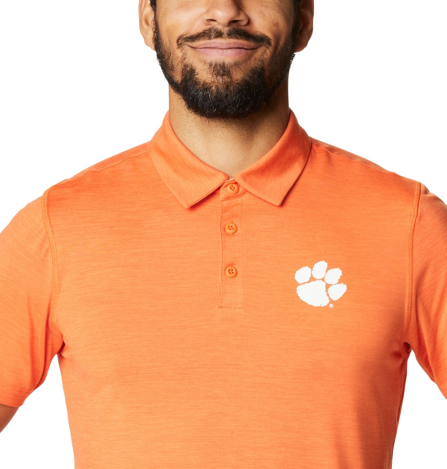 Columbia Sportswear Men's Clemson University Tech Trail Polo                                                                     - view number 3
