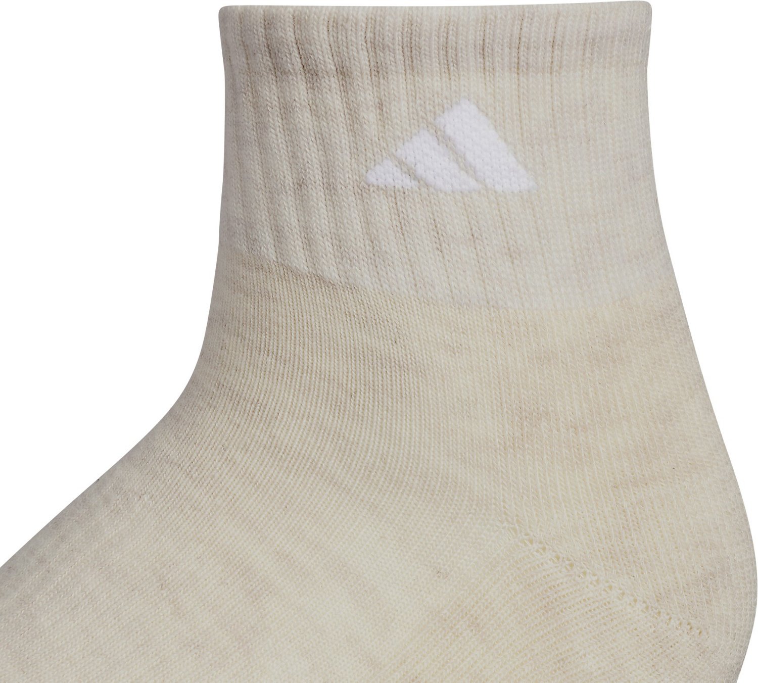 adidas Women's Athletic Cushioned 6 Pack Quarter Socks - view number 4