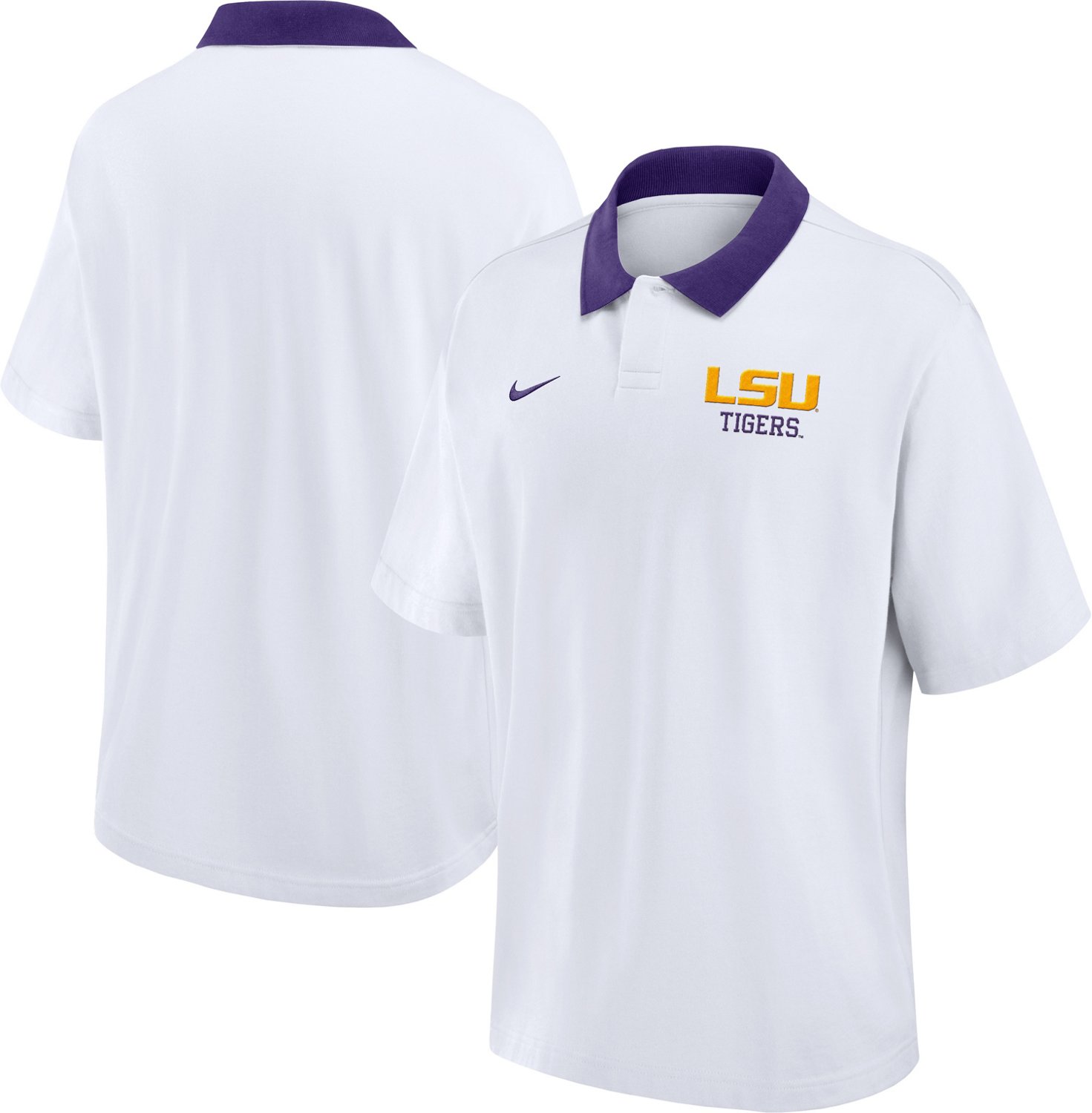 Nike Men's LSU Cotton Legacy Club Polo Shirt - view number 3