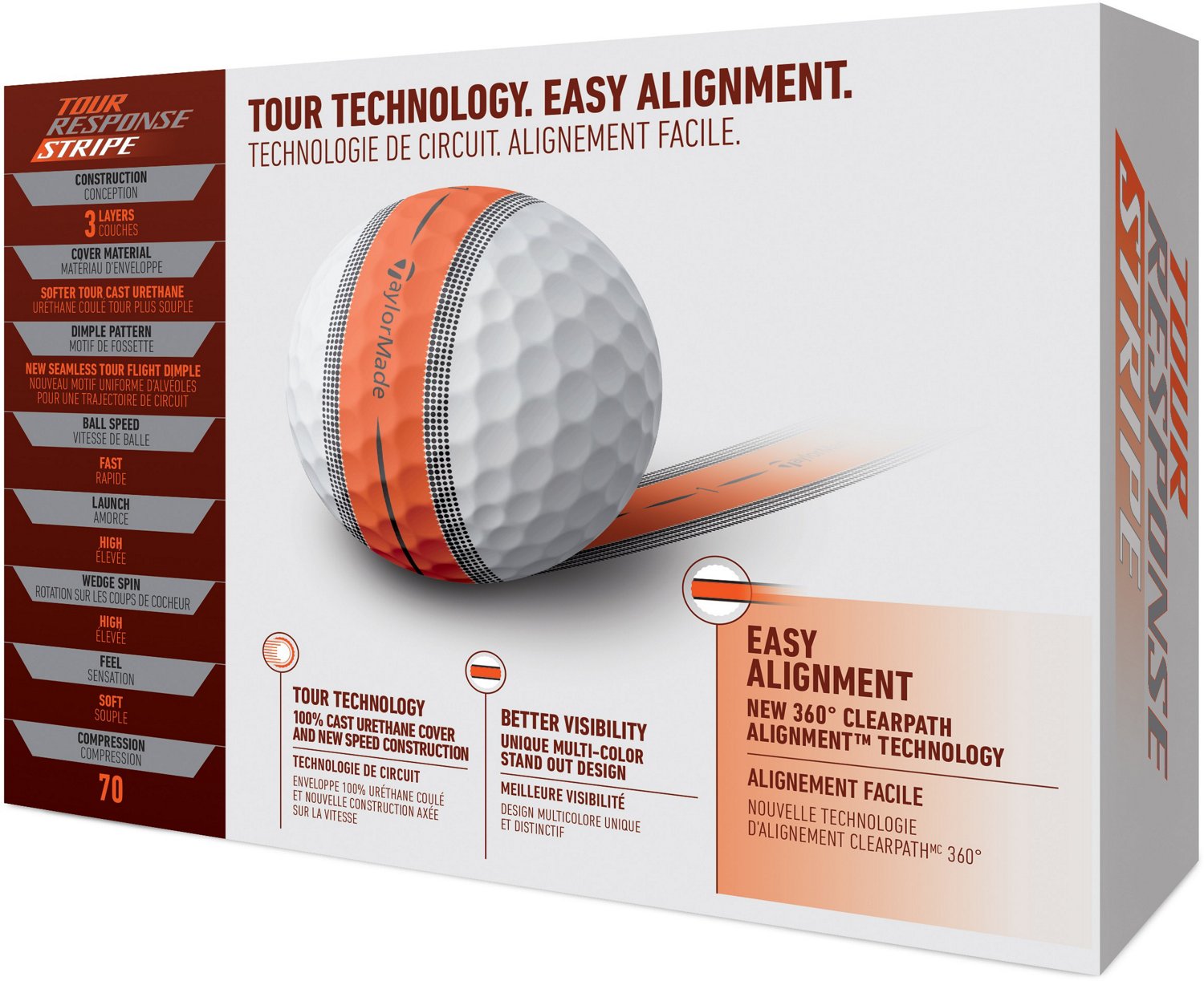 TaylorMade Tour Response Stripe Golf Balls 12-Pack                                                                               - view number 2