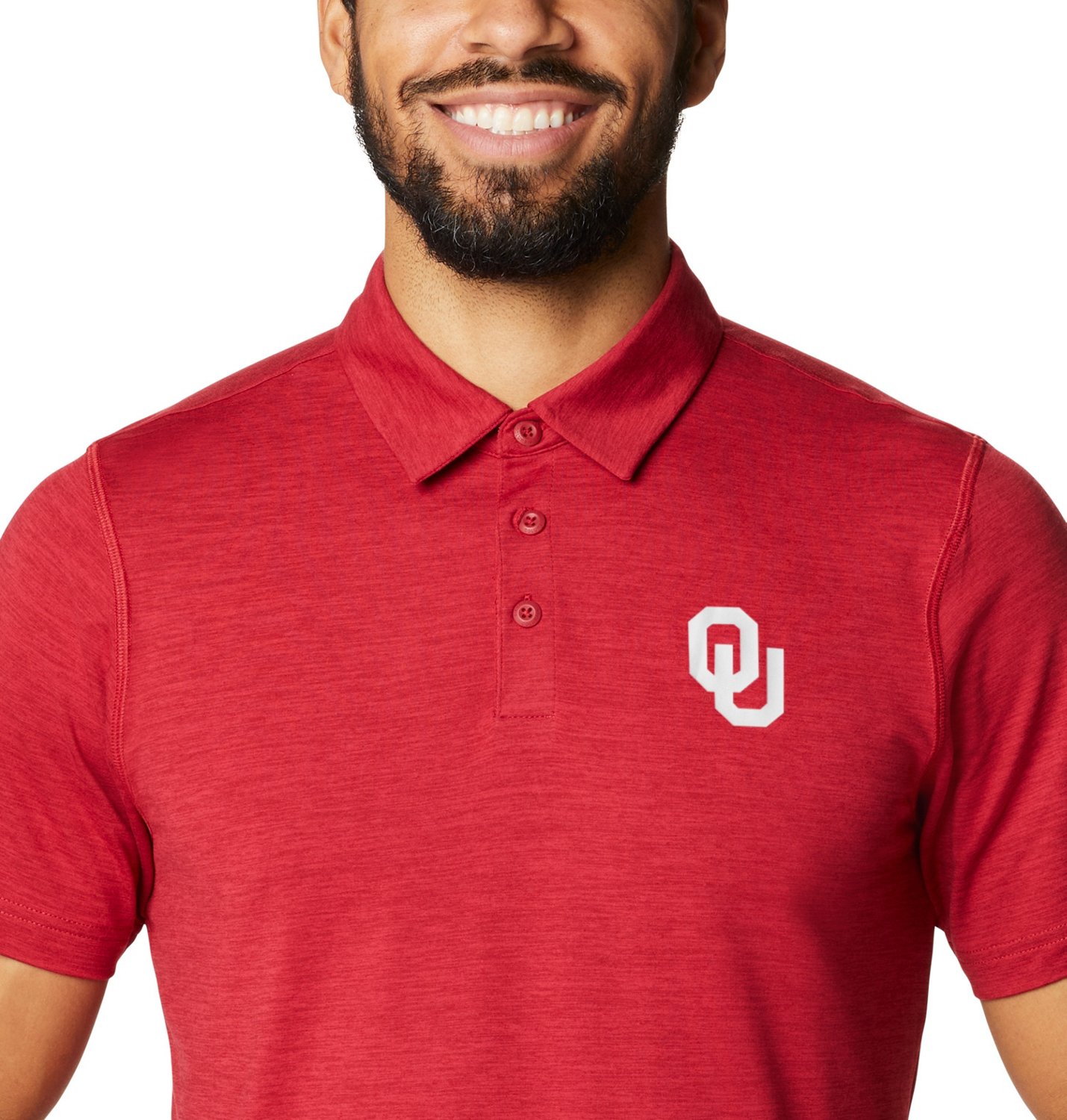 Columbia Sportswear Men's University of Oklahoma Tech Trail Polo                                                                 - view number 3