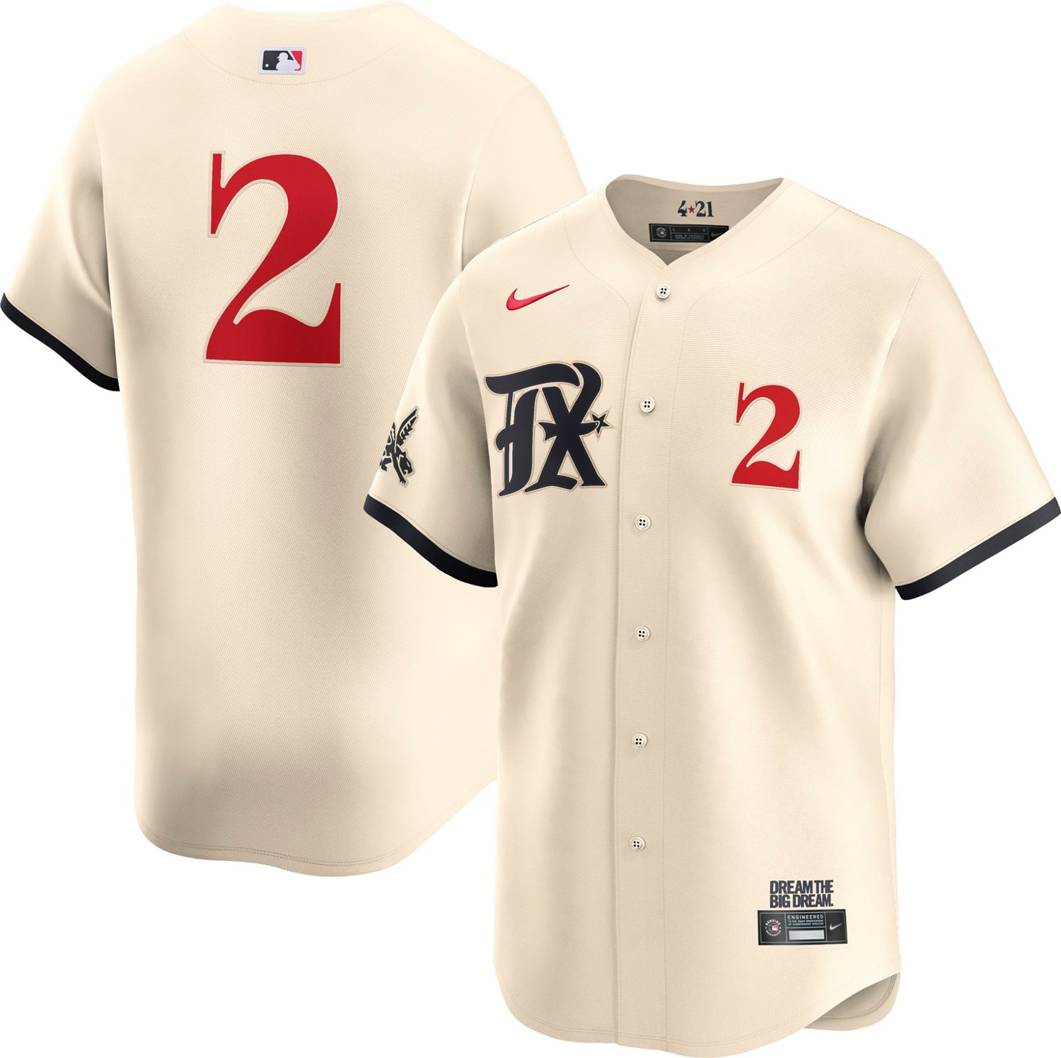 Nike Men's Texas Rangers Marcus Semien 2 Limited City Connect Jersey                                                             - view number 1