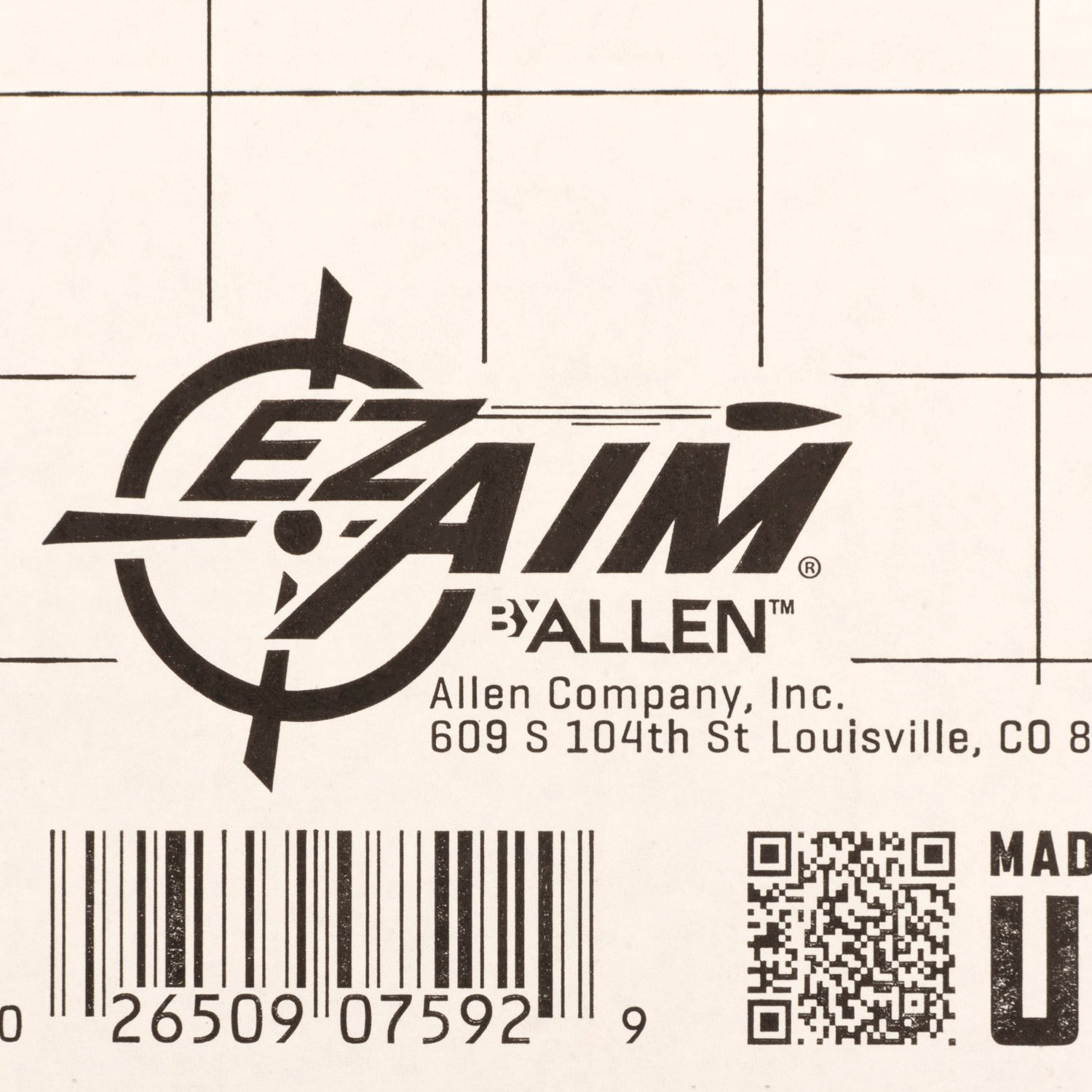 Allen Company EZ Aim® Sight Grid Corrugated 23 in x 35 in Shooting Target and Backer - view number 4