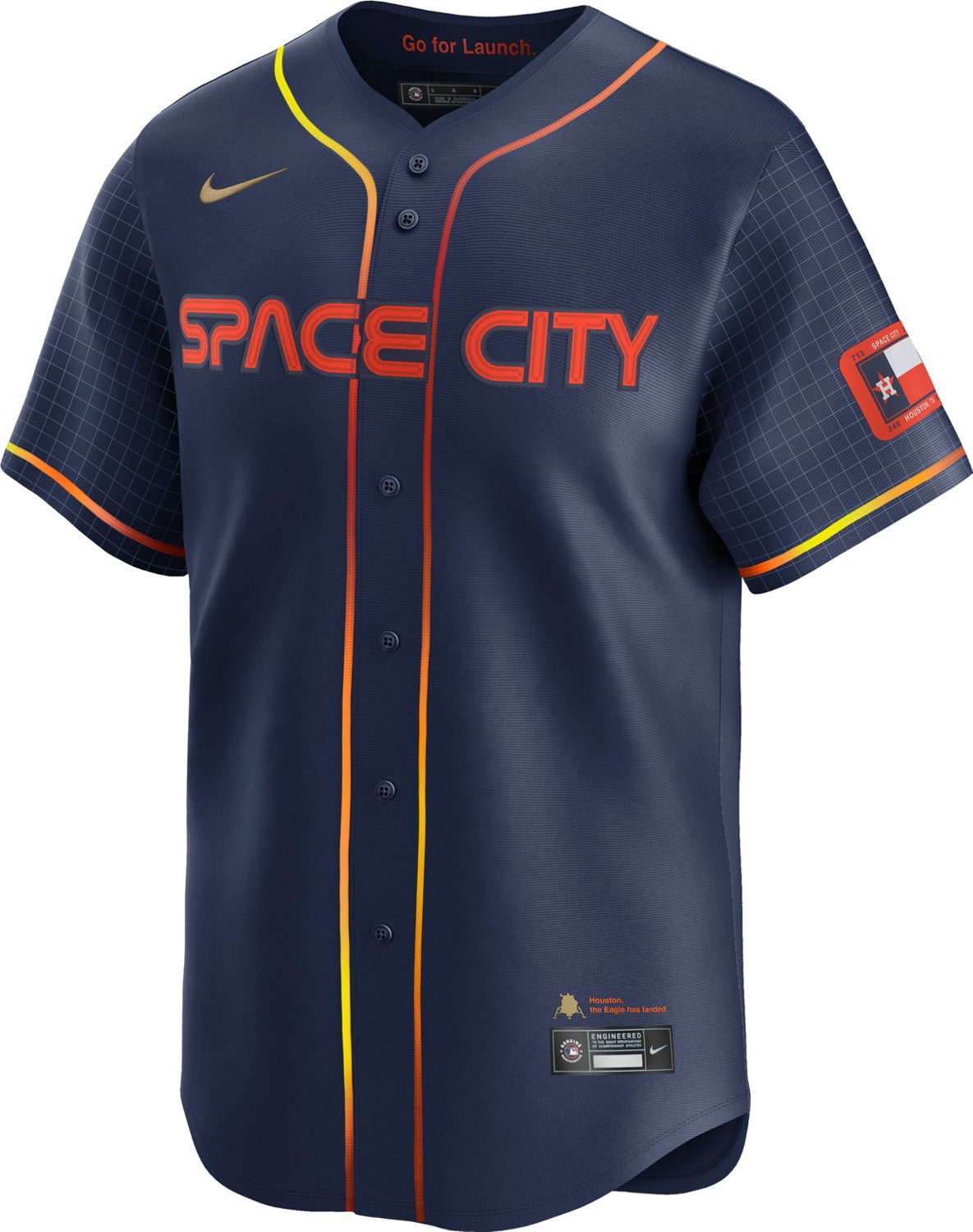 Nike Men's Houston Astros Framber Valdez #59 Limited City Connect Jersey - view number 1