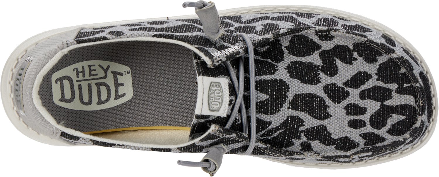 HEYDUDE Women's Wendy Leopard Sparkle Shoes - view number 3