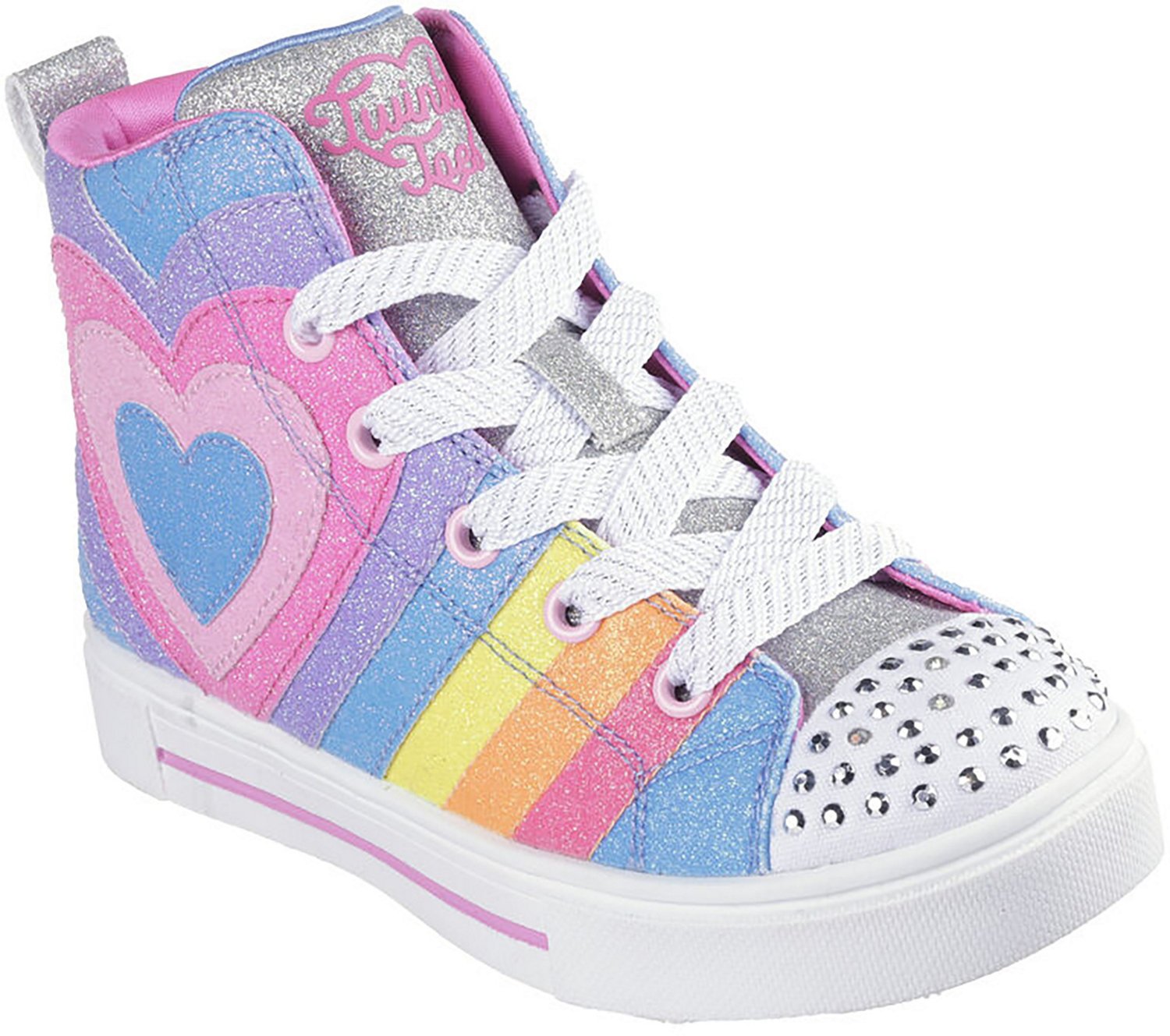 SKECHERS Girls' Twinkle Sparks High-Top Shoe - view number 3