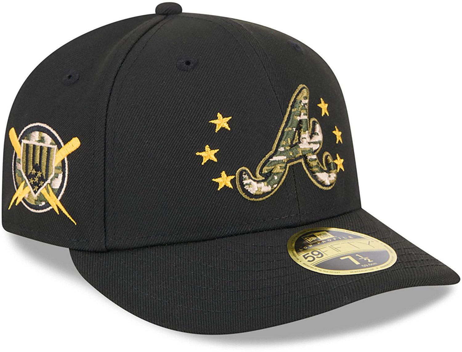 New Era Men's Atlanta Braves 2024 Armed Forces Day Low Profile 59FIFTY Fitted Hat                                                - view number 2