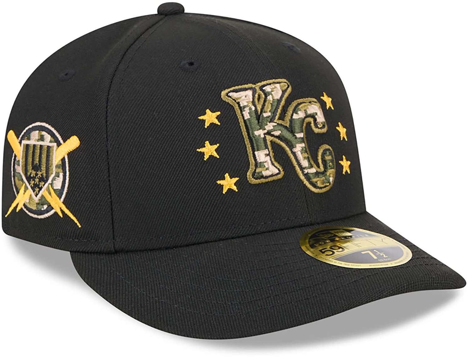 New Era Men's Kansas City Royals 2024 Armed Forces Day Low Profile 59FIFTY Fitted Hat - view number 3