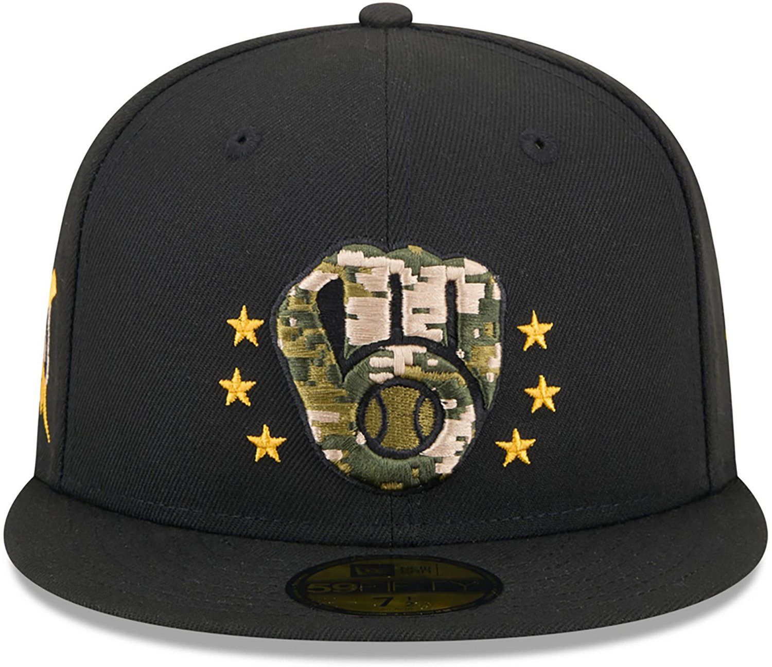 New Era Men's Milwaukee Brewers 2024 Armed Forces Day On-Field 59FIFTY Fitted Hat
