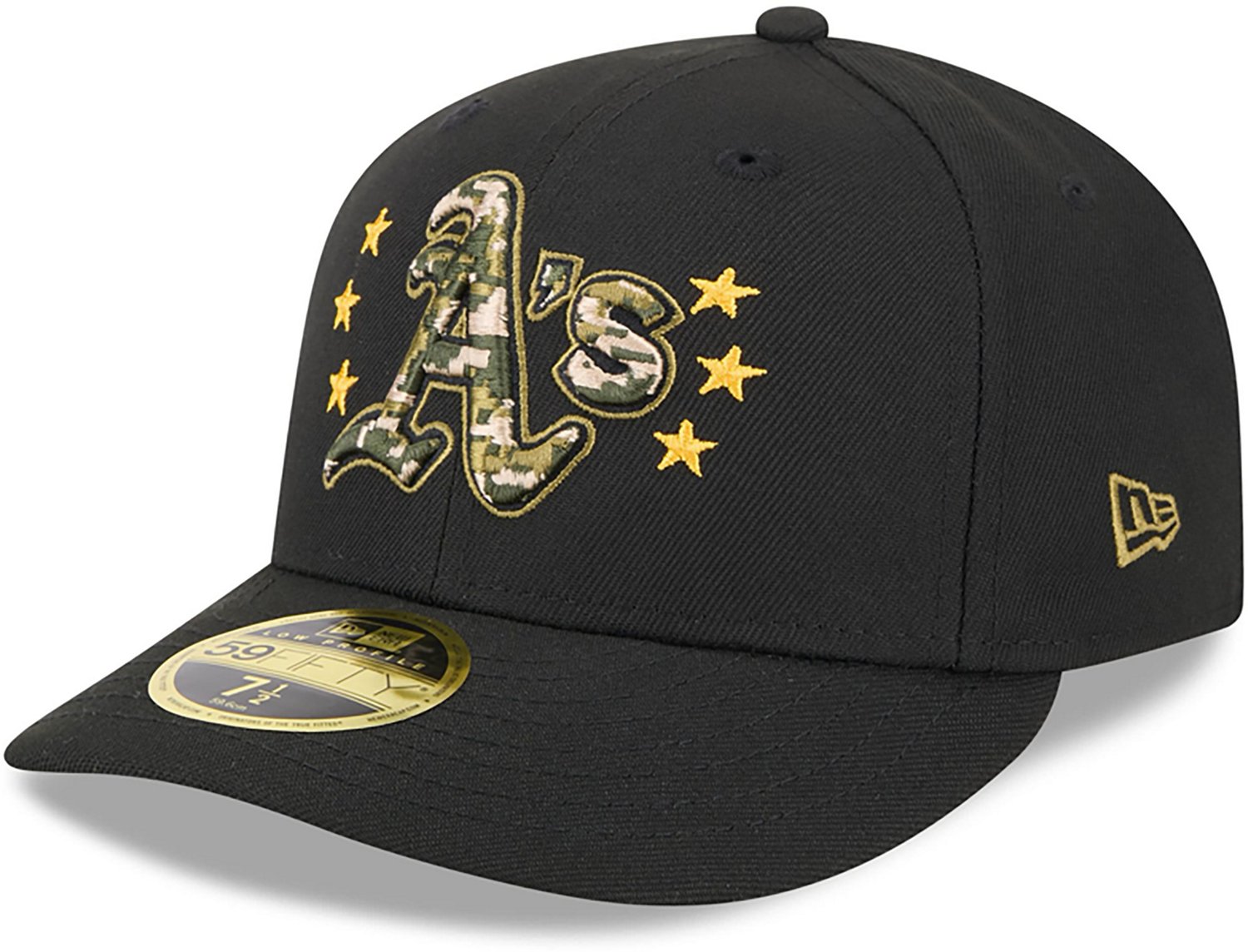 New Era Men's Oakland Athletics 2024 Armed Forces Day Low Profile 59FIFTY Fitted Hat                                             - view number 2