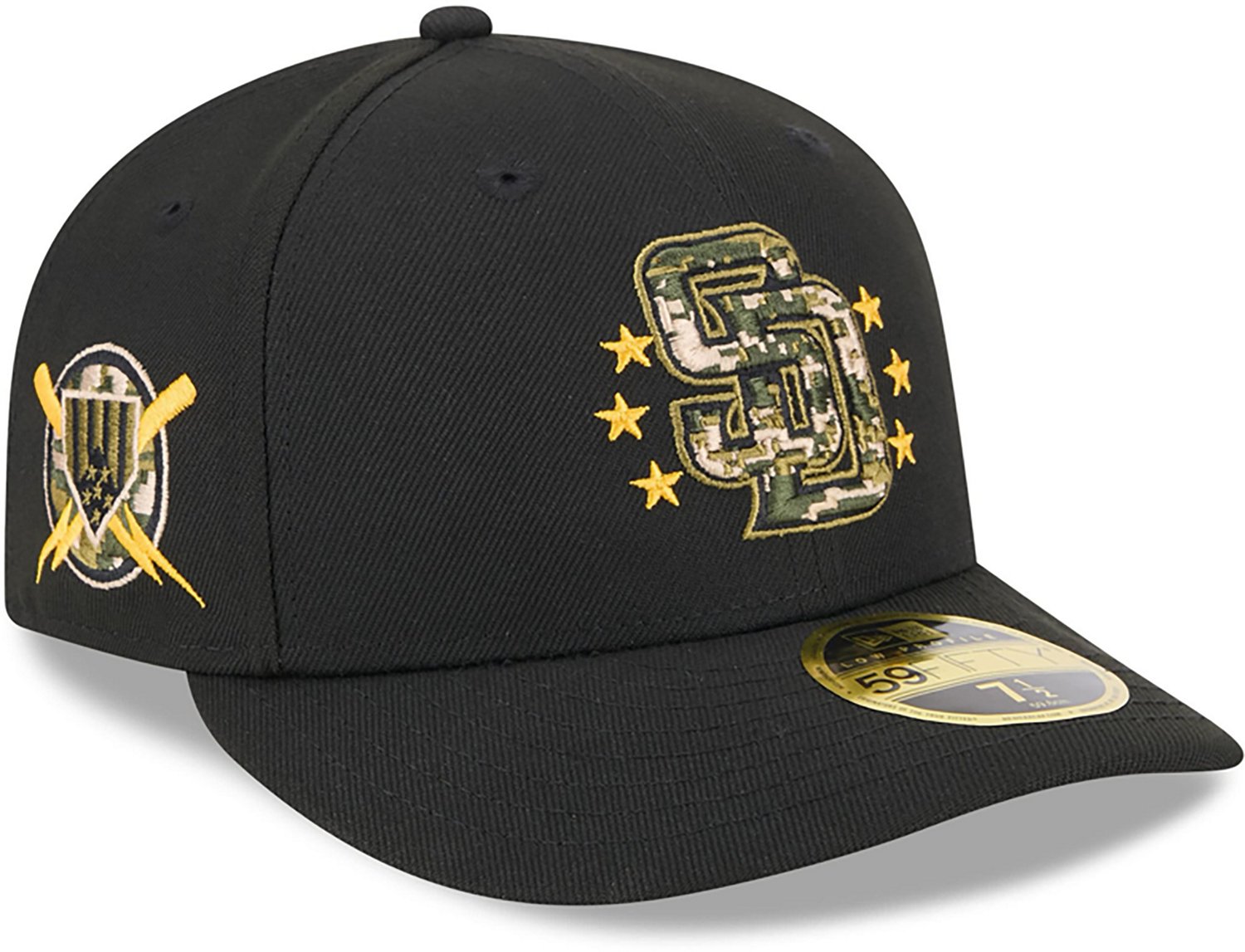 New Era Men's San Diego Padres 2024 Armed Forces Day Low Profile 59FIFTY Fitted Hat - view number 3