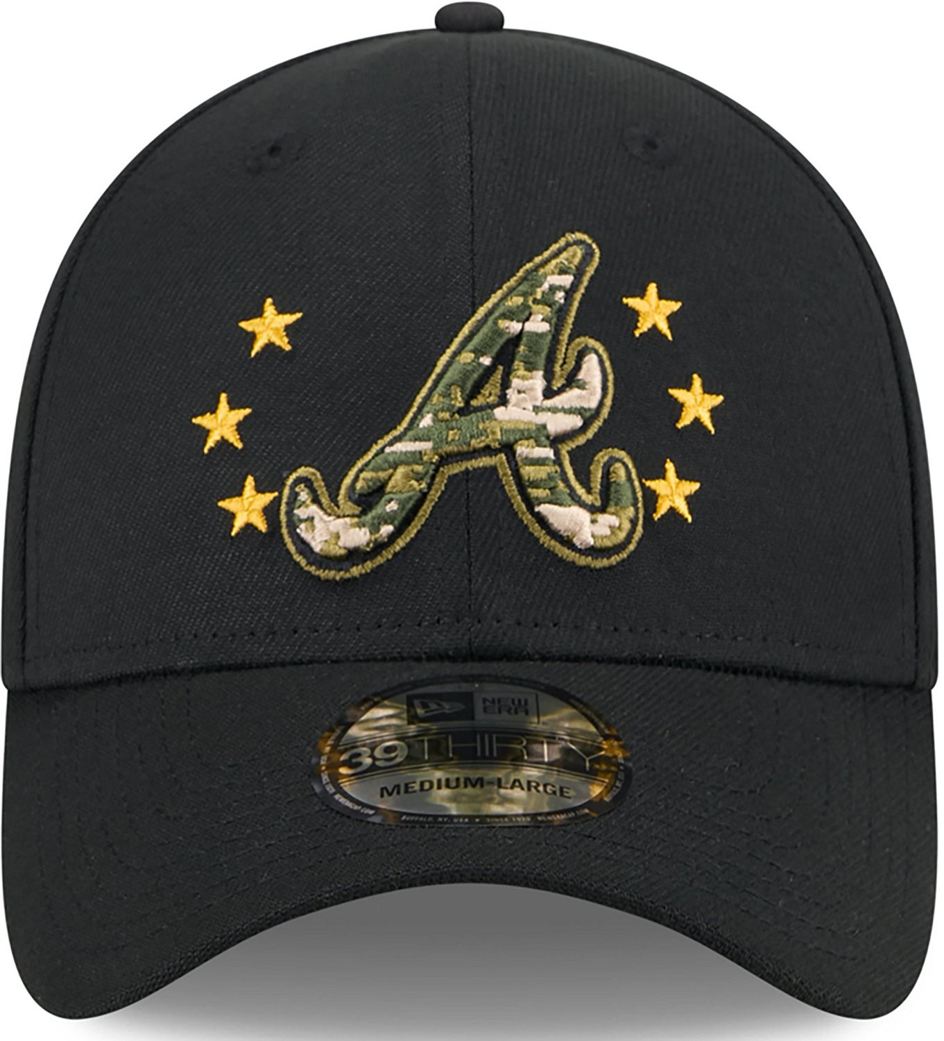 New Era Men's Atlanta Braves 2024 Armed Forces Day 39THIRTY Flex Hat                                                             - view number 1