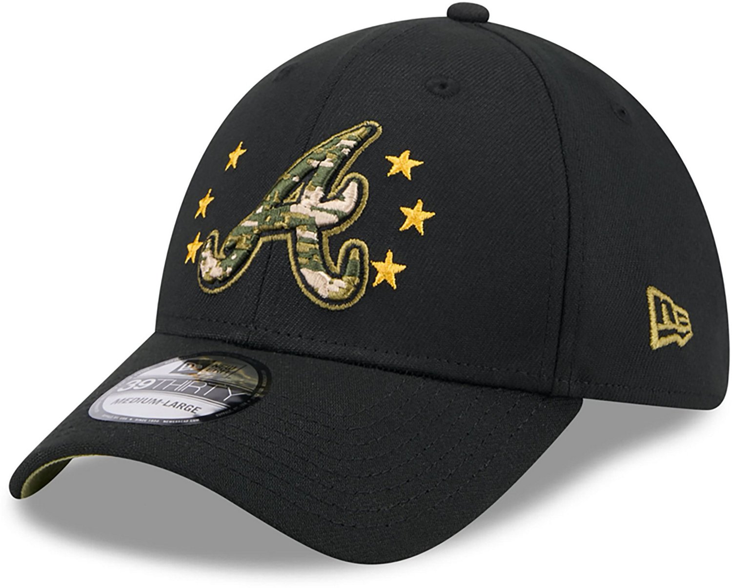 New Era Men's Atlanta Braves 2024 Armed Forces Day 39THIRTY Flex Hat                                                             - view number 3