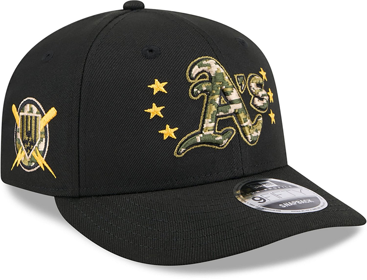New Era Men's Oakland Athletics 2024 Armed Forces Day Low Profile 9FIFTY Snapback Hat                                            - view number 2