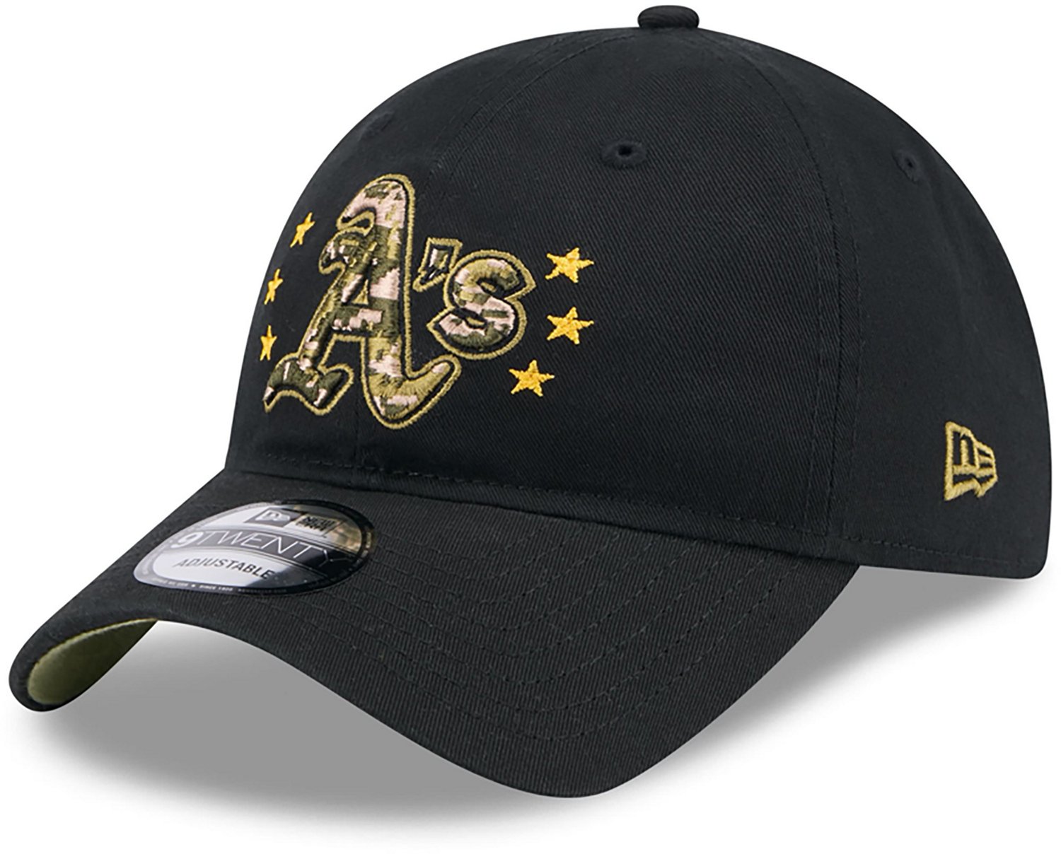 New Era Men's Oakland Athletics 2024 Armed Forces Day 9TWENTY Adjustable Hat                                                     - view number 2