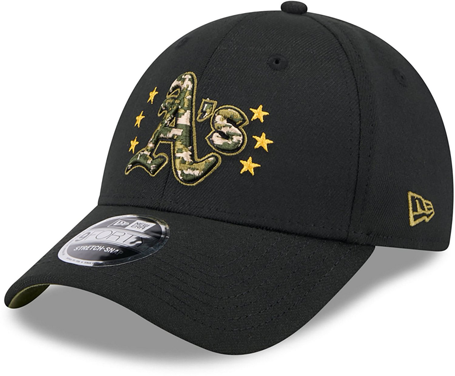 New Era Men's Oakland Athletics 2024 Armed Forces Day 9FORTY Adjustable Hat                                                      - view number 2