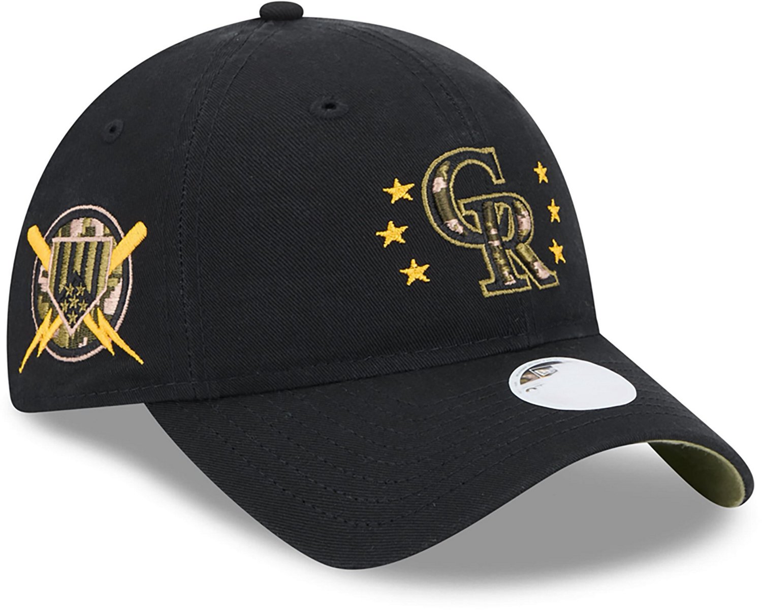 New Era Women's Colorado Rockies 2024 Armed Forces Day 9TWENTY Adjustable Hat - view number 3