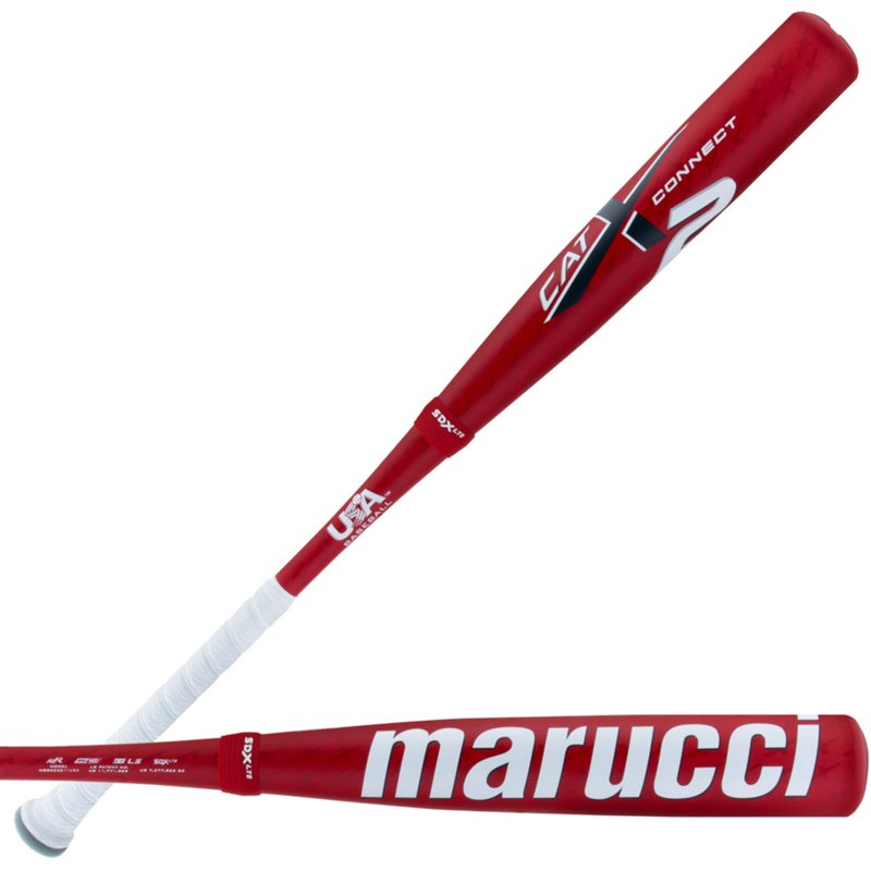 Marucci CATX2 Connect USA Baseball Bat -11 Red - Youth Bats at Academy Sports