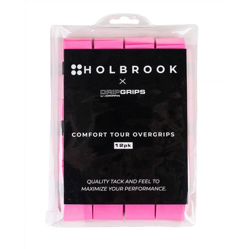 Holbrook Pickleball Comfort Tour Overgrip 12-Pack Pink - Pickleball at Academy Sports