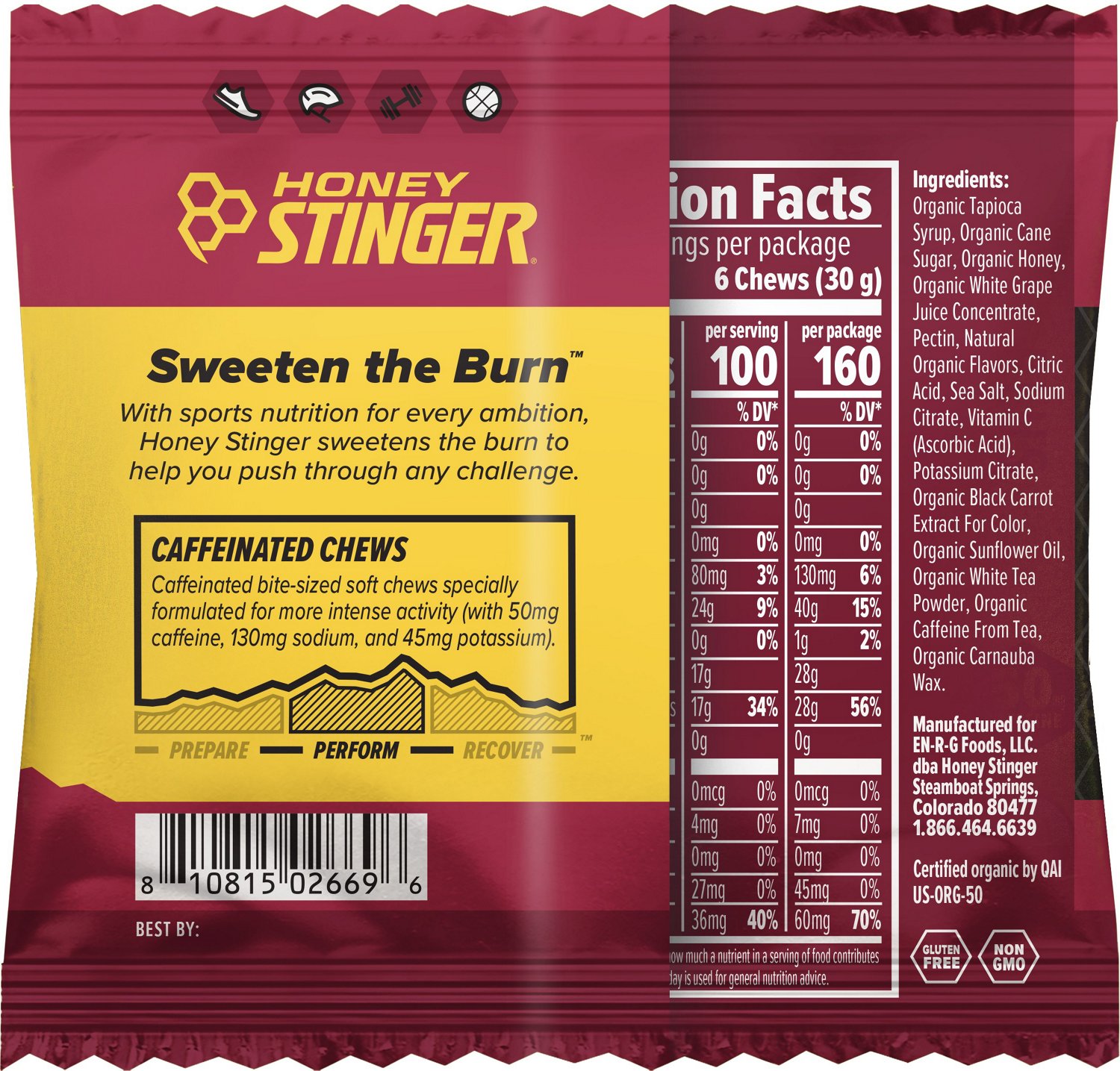 Honey Stinger Caffeinated Energy Chews                                                                                           - view number 2