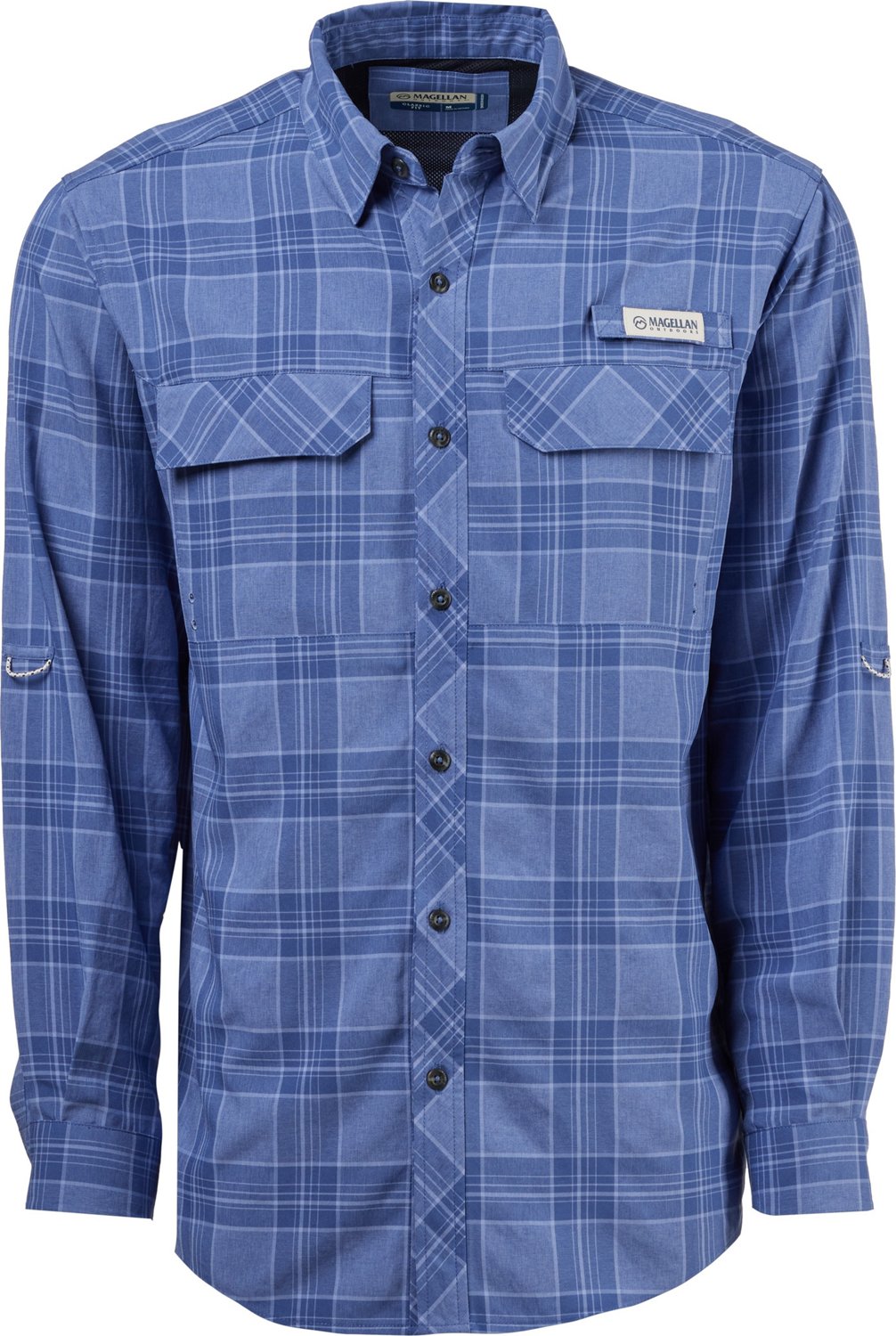 Magellan Outdoors Men's Barton Creek Outdoor Plaid Long Sleeve Shirt - view number 3
