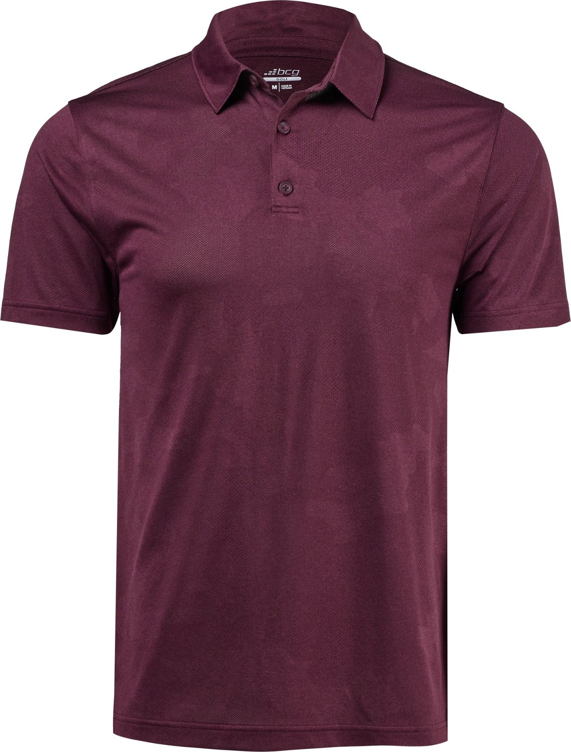 BCG Men's Golf Jacquard Short Sleeve Polo Shirt - view number 1