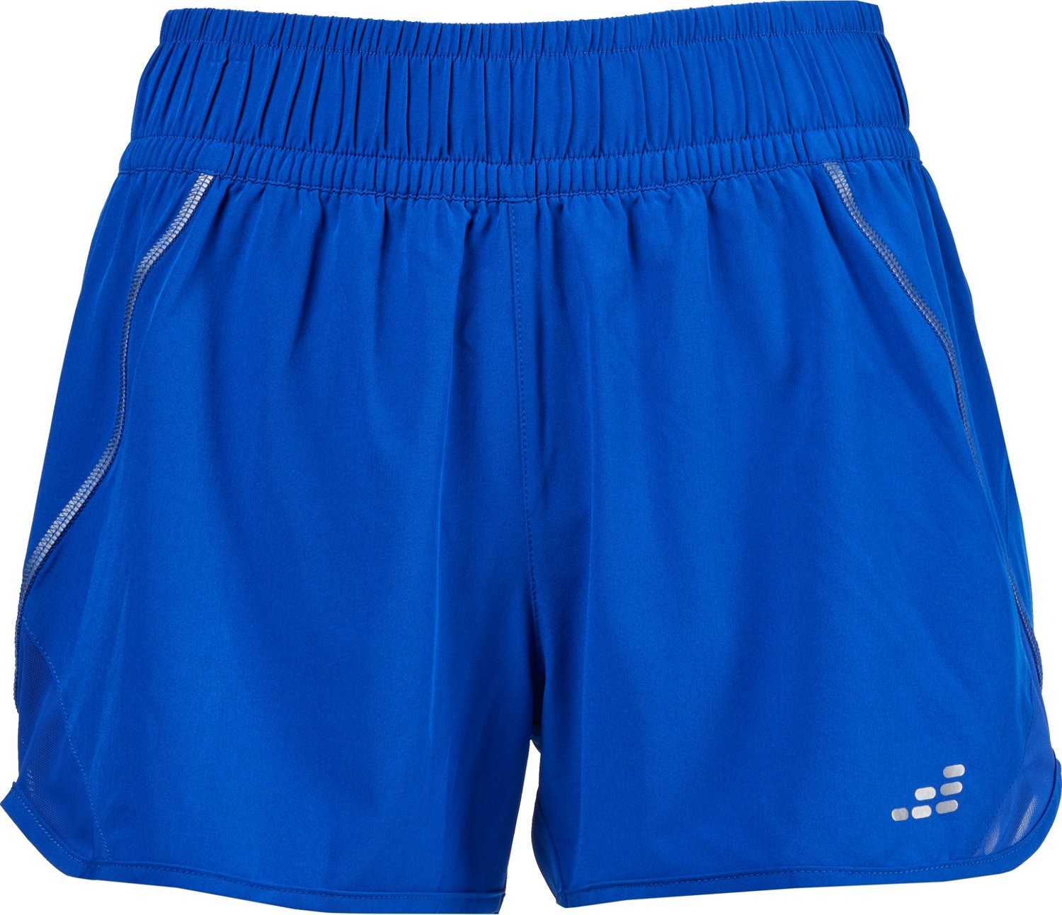 BCG Women s Run Reflective Mesh Shorts 3.5 in Academy