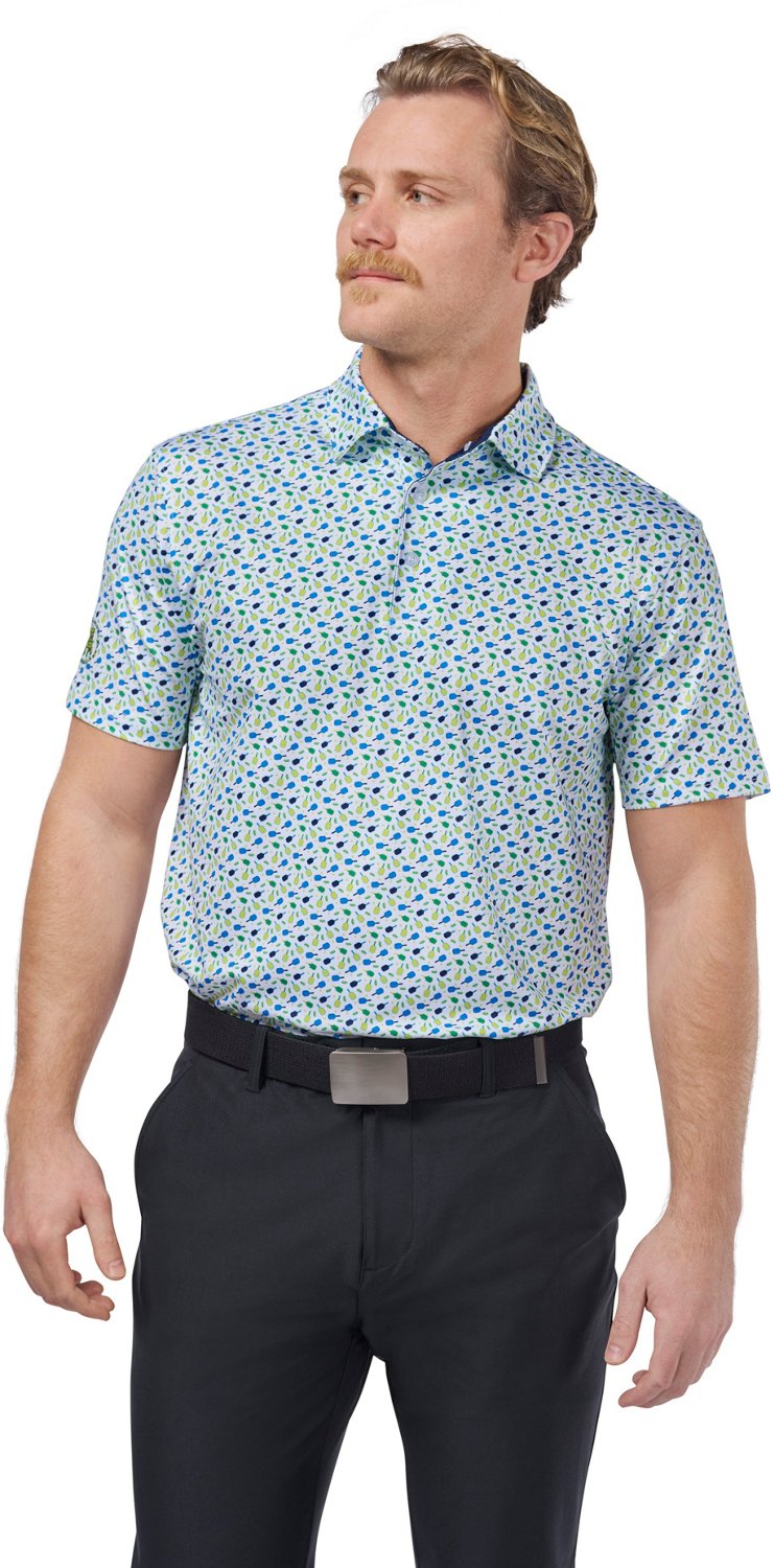 Barstool Mens Sports Pickleball Printed Polo