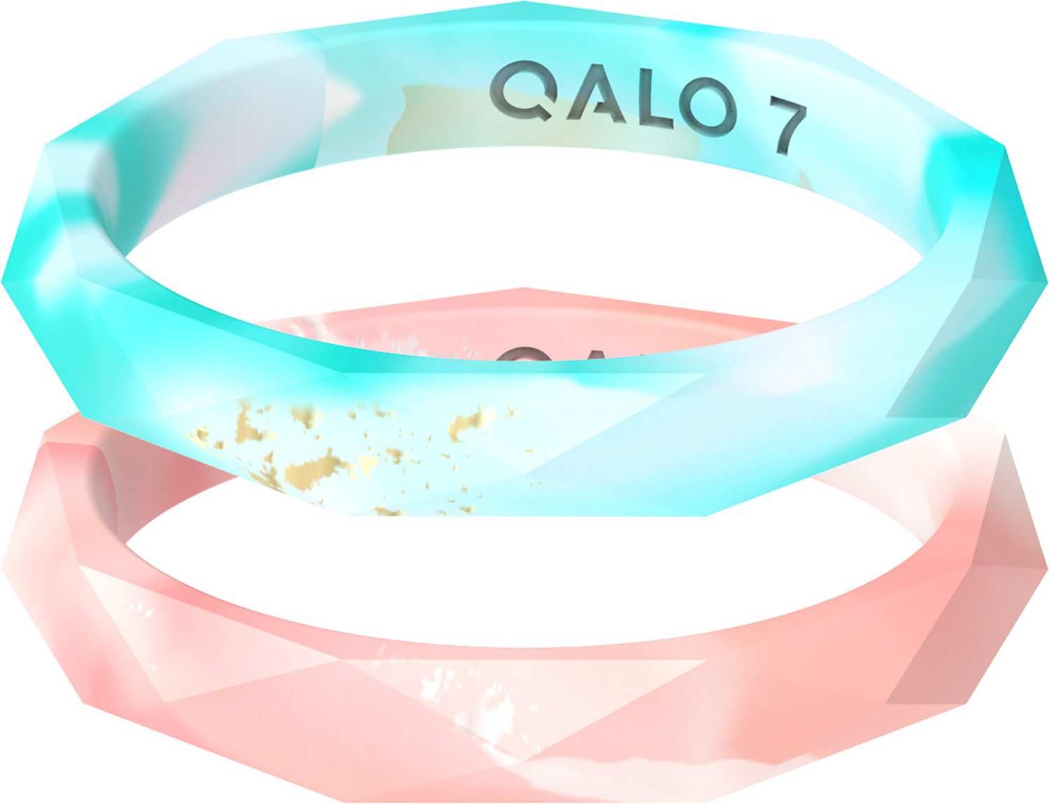 QALO Women's Natural Stone Drift Stackable Ring Set                                                                              - view number 2