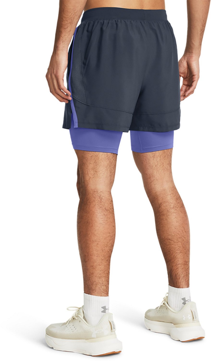 Under Armour Men's Launch 2-in-1 5 in Shorts                                                                                     - view number 3