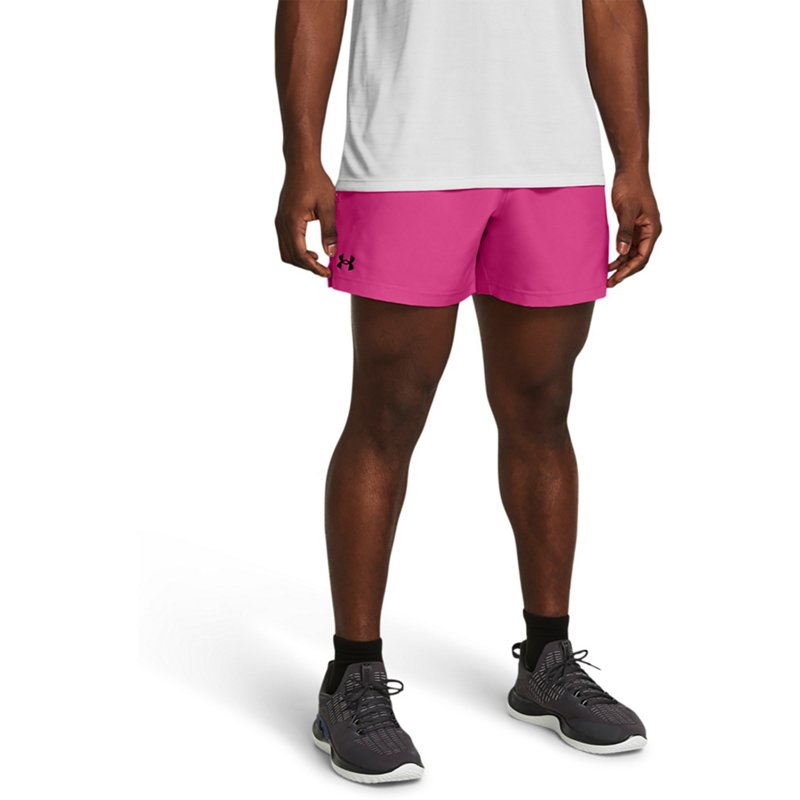 Under Armour Men's Woven Shorts 5 in Bright Pink, X-Large - Men's Athletic Performance Bottoms at Academy Sports