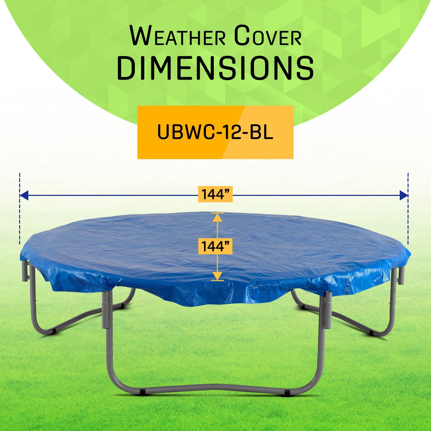 Machrus Upper Bounce 12 ft Round Weather-Resistant Trampoline Protective Cover - view number 2