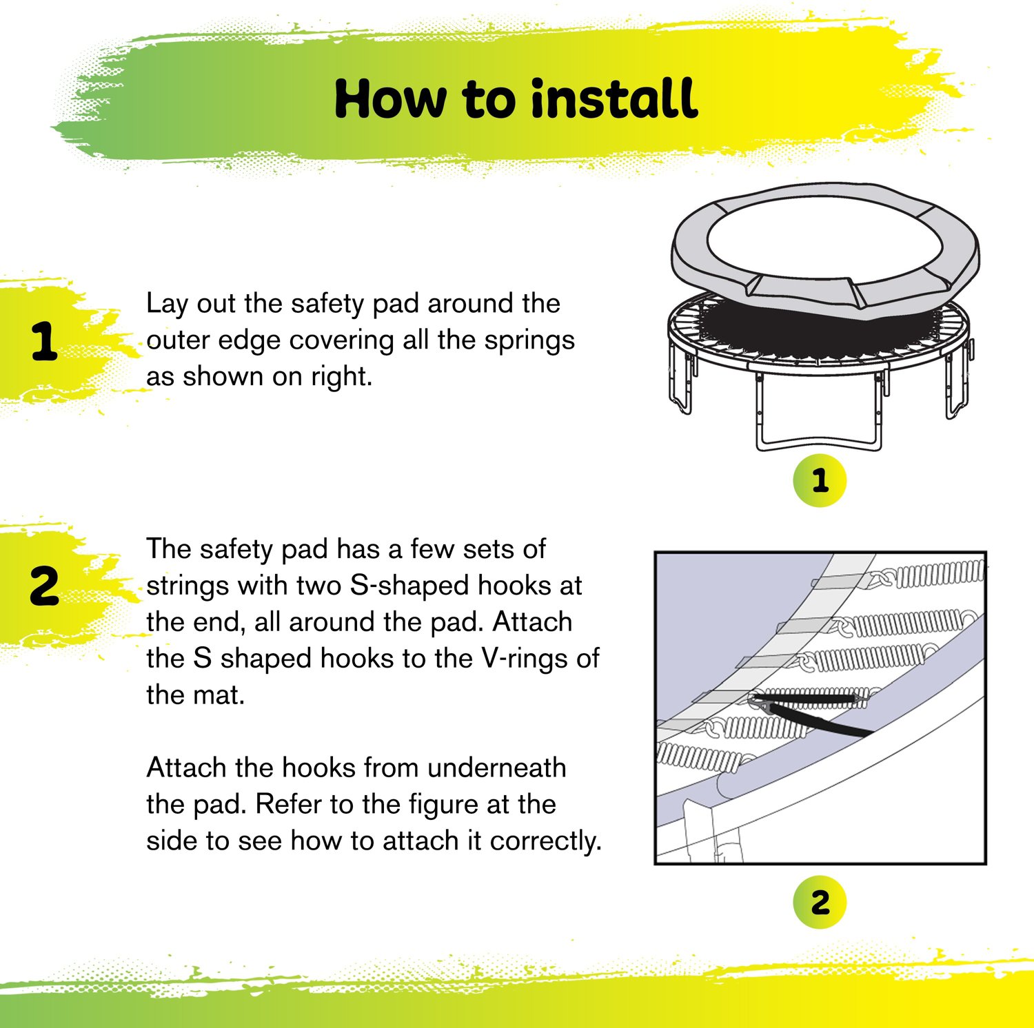Machrus Upper Bounce 9 ft x 15 ft Rectangle Trampoline Spring Cover Safety Pad - view number 2