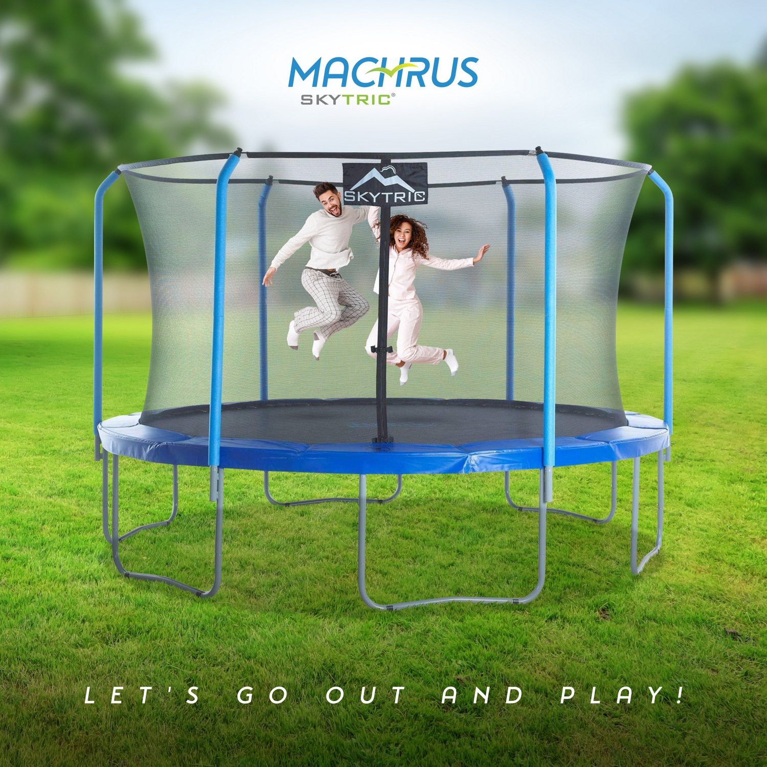 Machrus Skytric 13 ft Round Trampoline with Top-Ring Flex Enclosure                                                              - view number 6