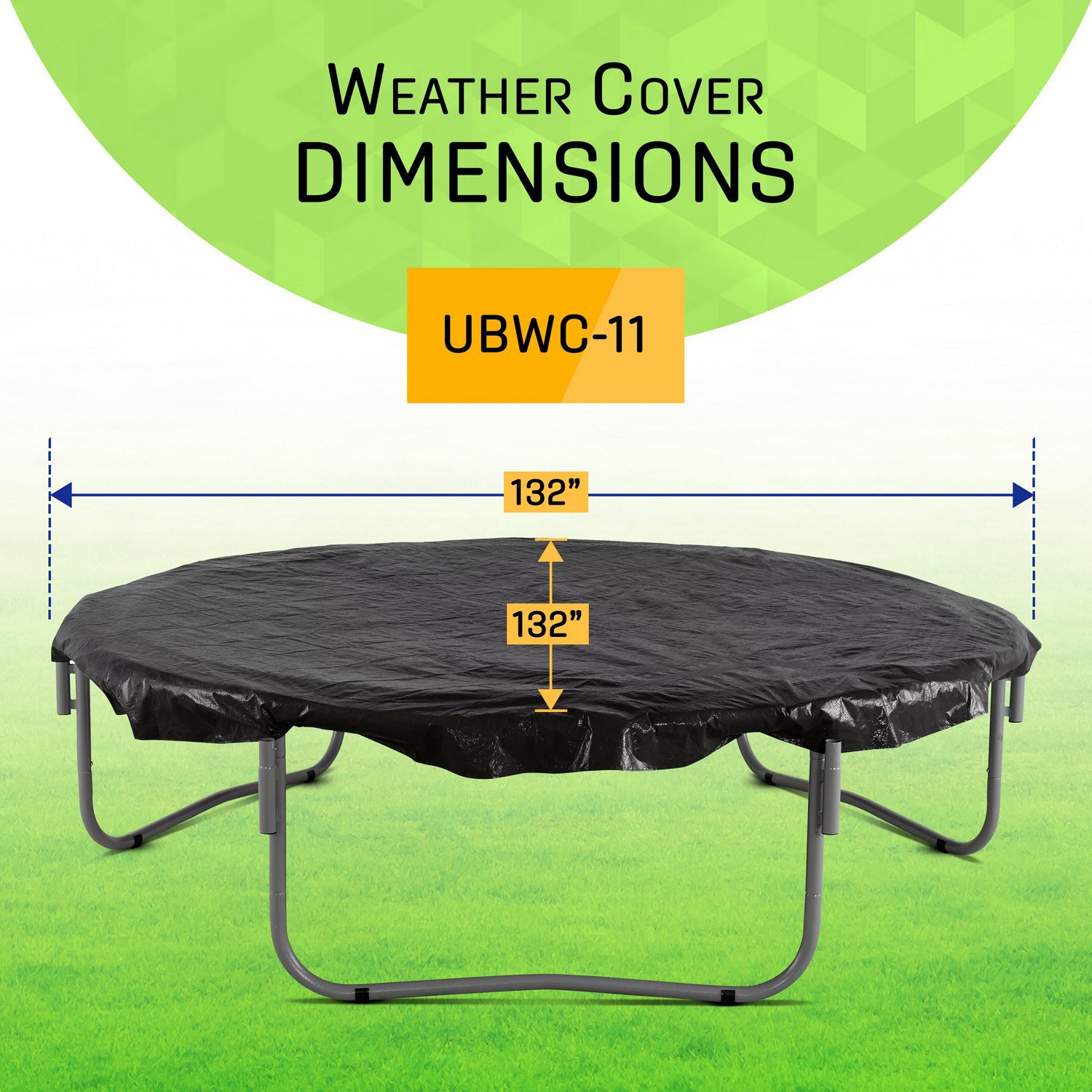 Machrus Upper Bounce 12 ft Round Weather-Resistant Trampoline Protective Cover                                                   - view number 2
