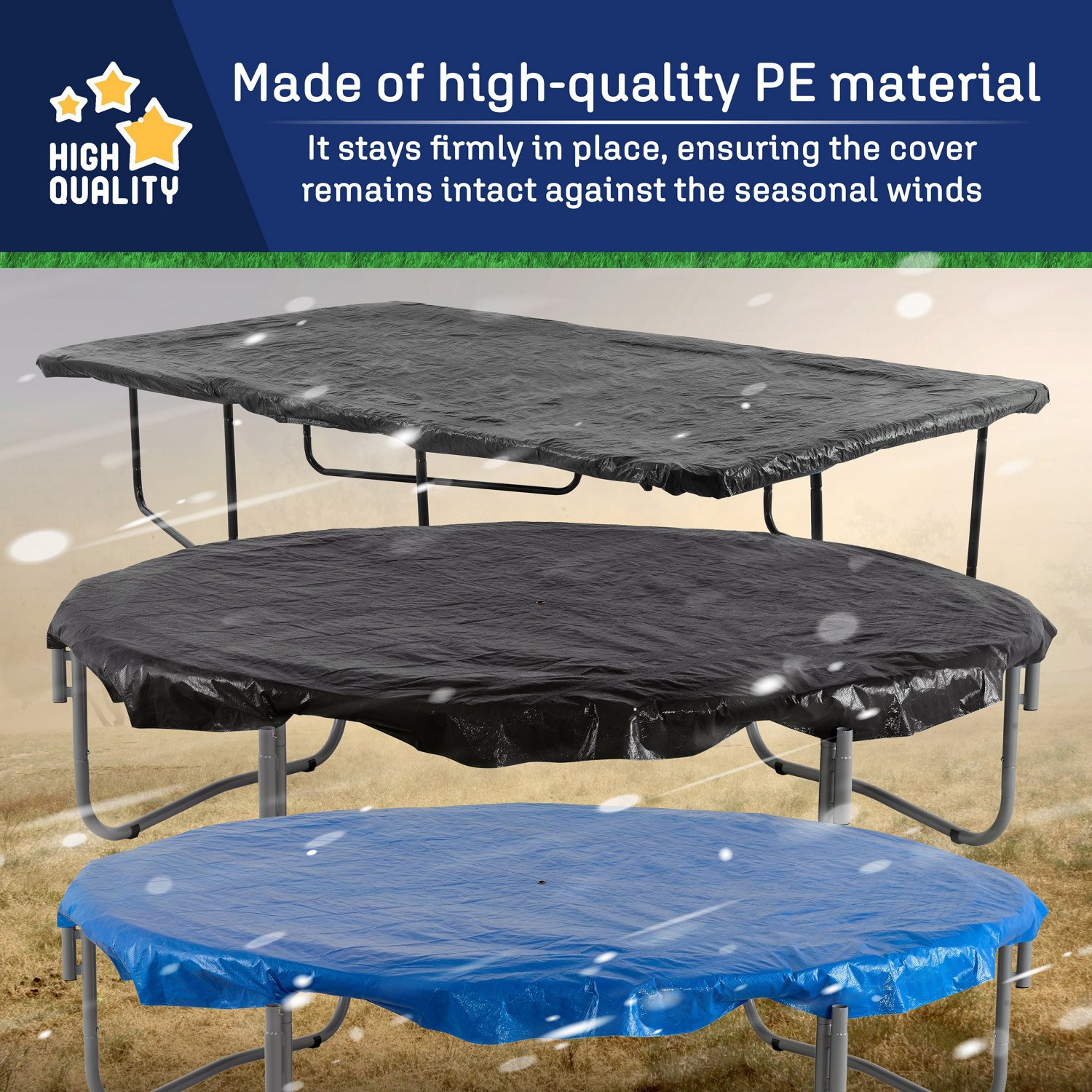 Machrus Upper Bounce 12 ft Round Weather-Resistant Trampoline Protective Cover                                                   - view number 3