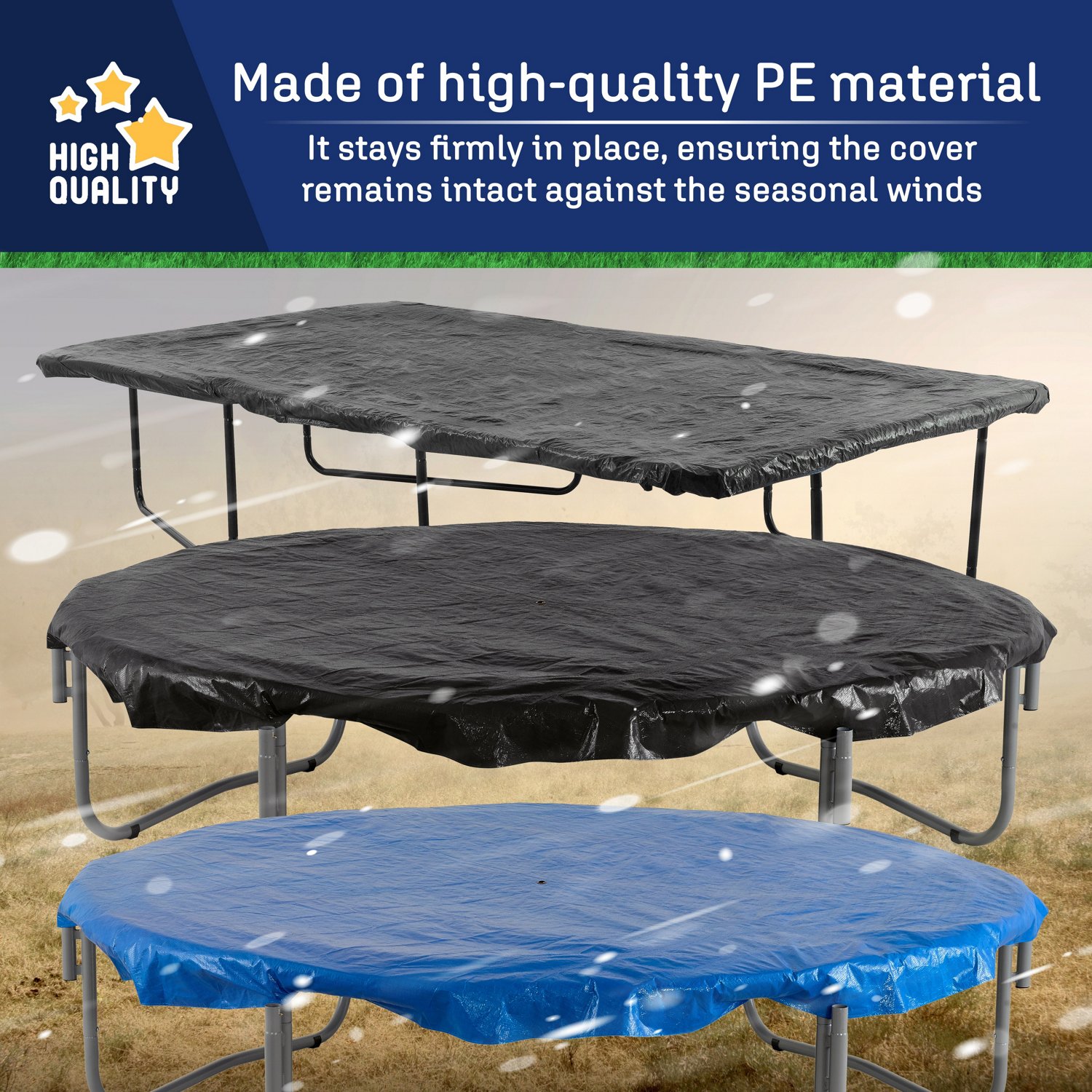 Machrus Upper Bounce 9 ft x 15 ft Rectangle Trampoline Weather Cover - view number 3