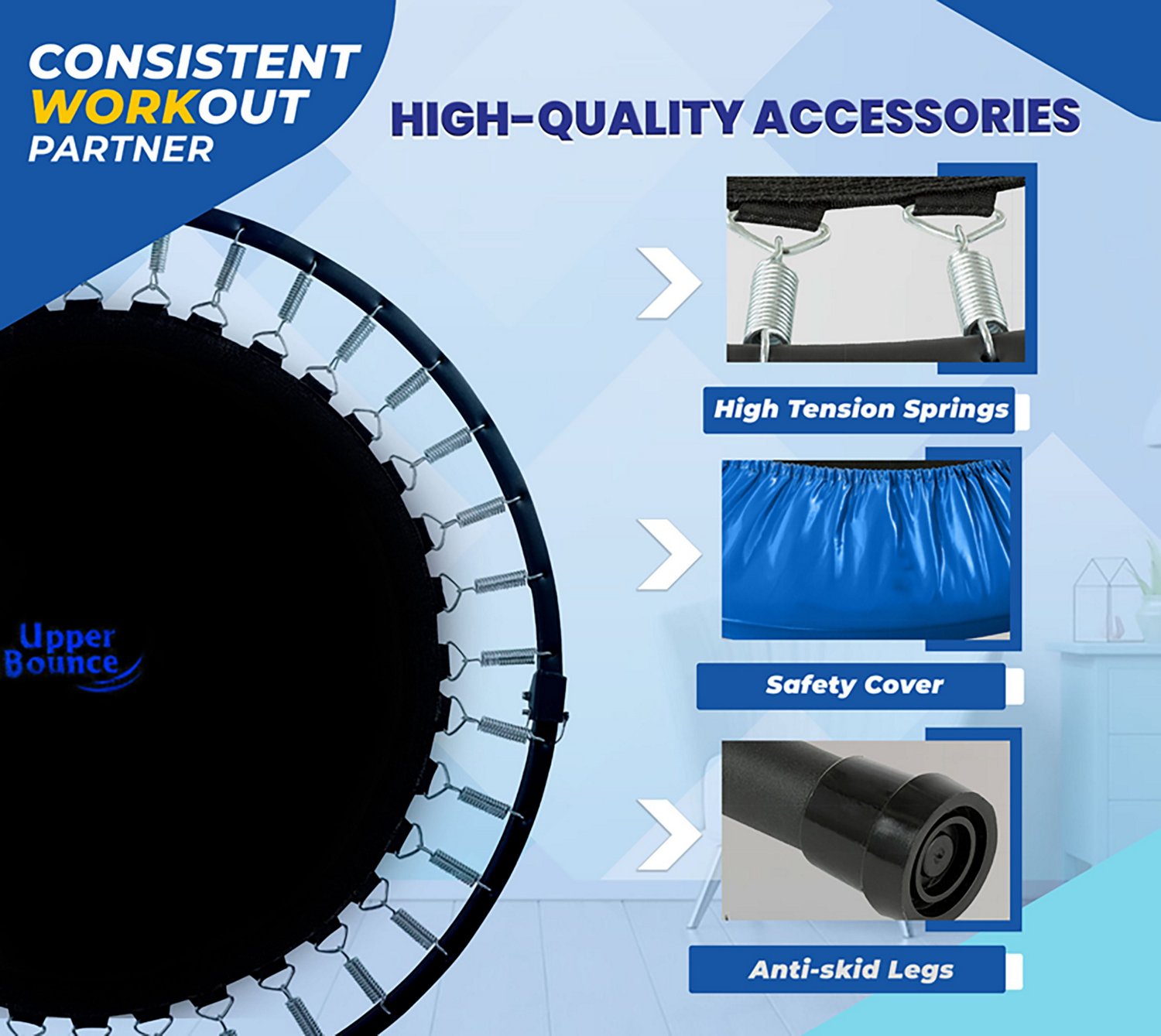 Machrus Upper Bounce 36 in Round Mini Trampoline - view number 3