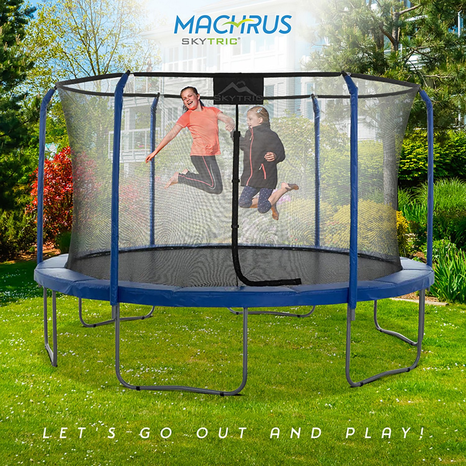 Machrus Skytric 11 ft Round Trampoline with Top-Ring Flex Enclosure - view number 6