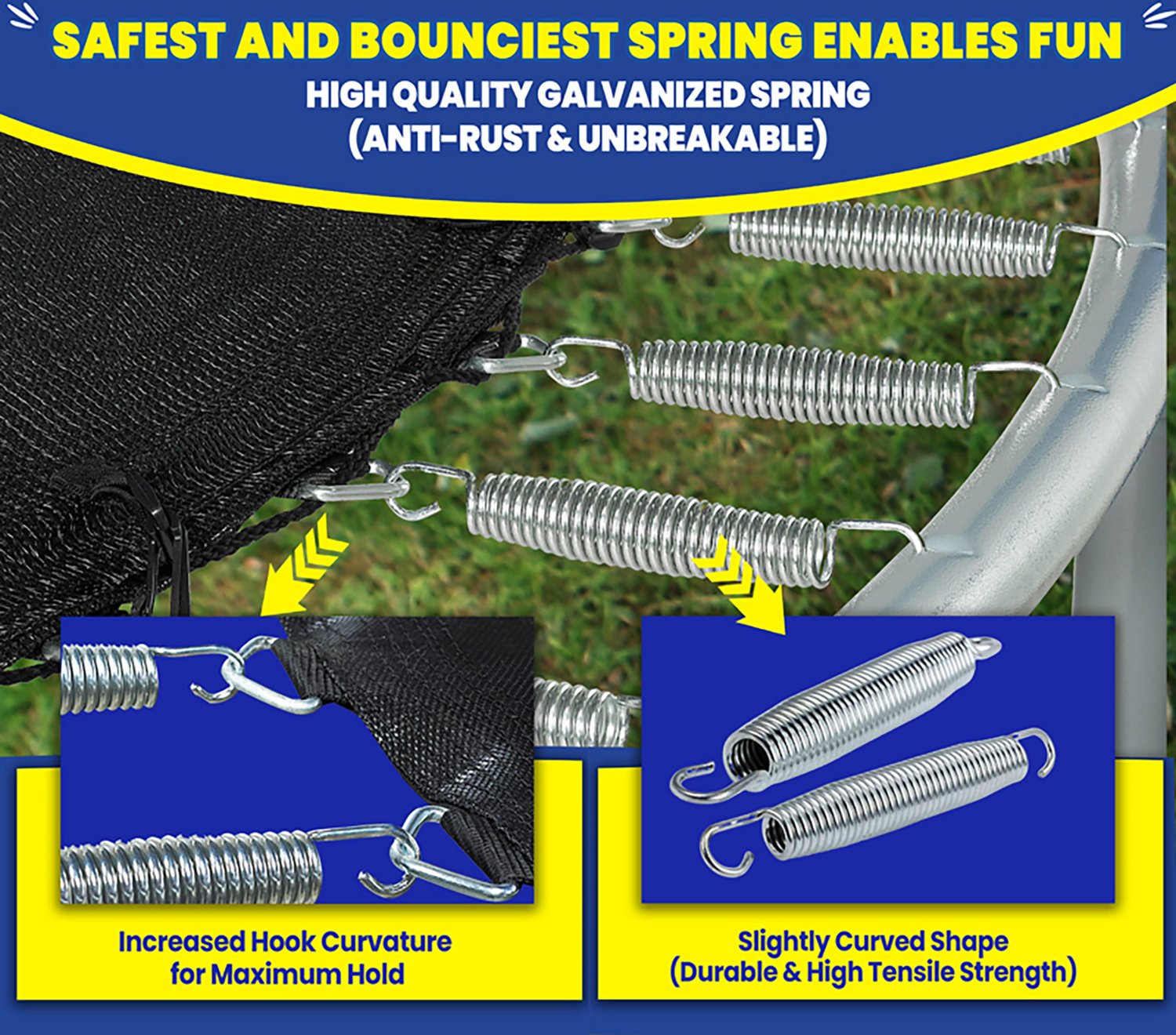 Machrus Upper Bounce 12 ft Round Trampoline with Safety Enclosure System - view number 3