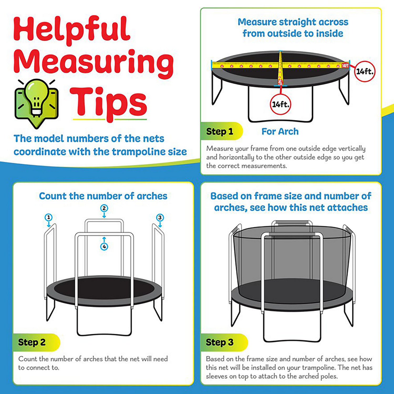 Machrus Upper Bounce 12 ft Round Trampoline Safety Top Sleeve IS Net - view number 3